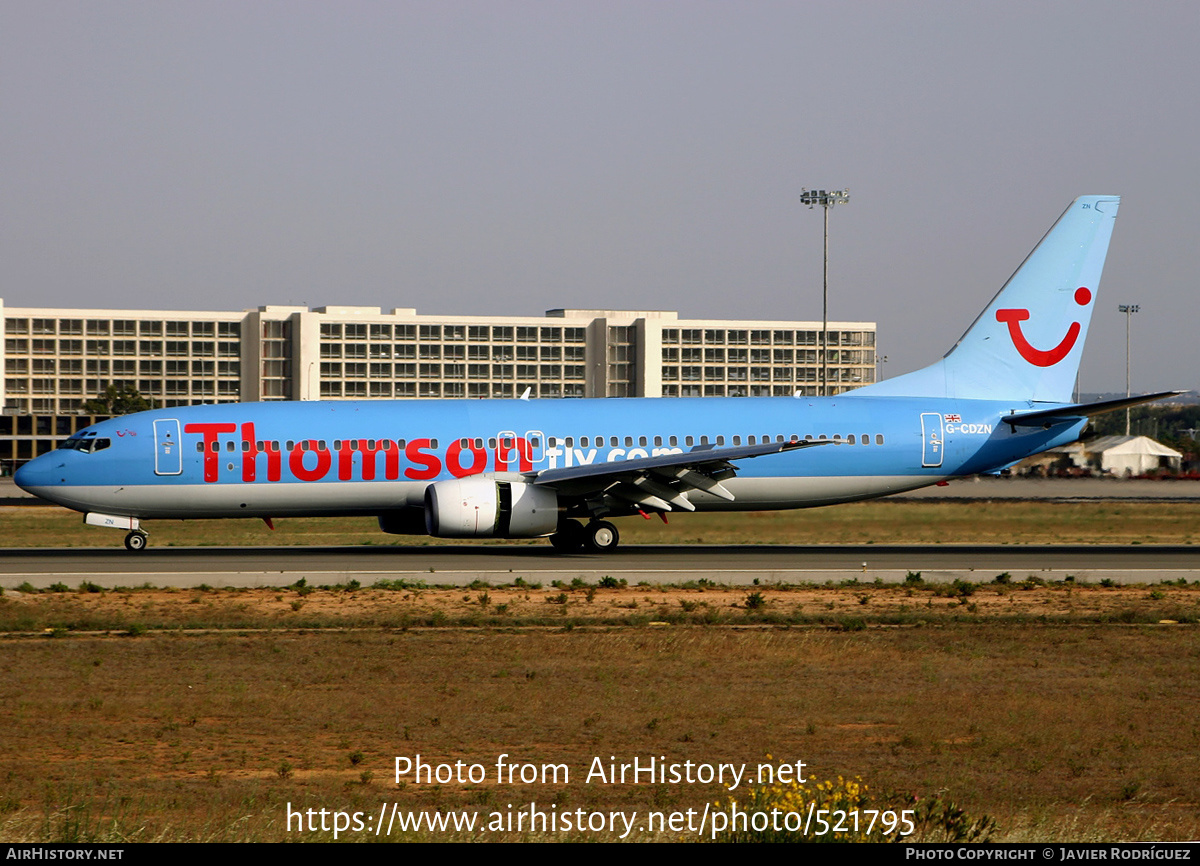 Aircraft Photo of G-CDZN | Boeing 737-804 | Thomsonfly | AirHistory.net #521795