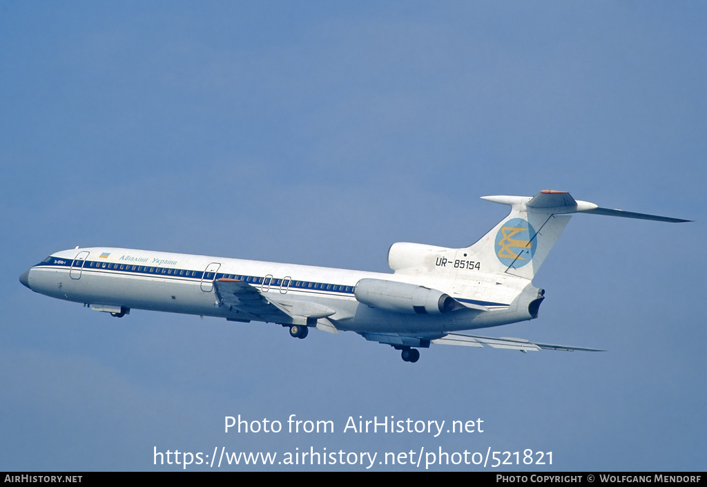 Aircraft Photo of UR-85154 | Tupolev Tu-154B-1 | Air Ukraine | AirHistory.net #521821