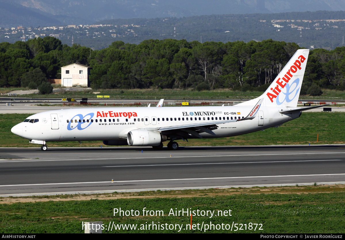 Aircraft Photo of EC-ISN | Boeing 737-86Q | Air Europa | AirHistory.net #521872