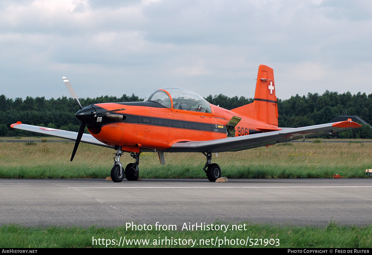 Aircraft Photo of A-906 | Pilatus PC-7 | Switzerland - Air Force | AirHistory.net #521903