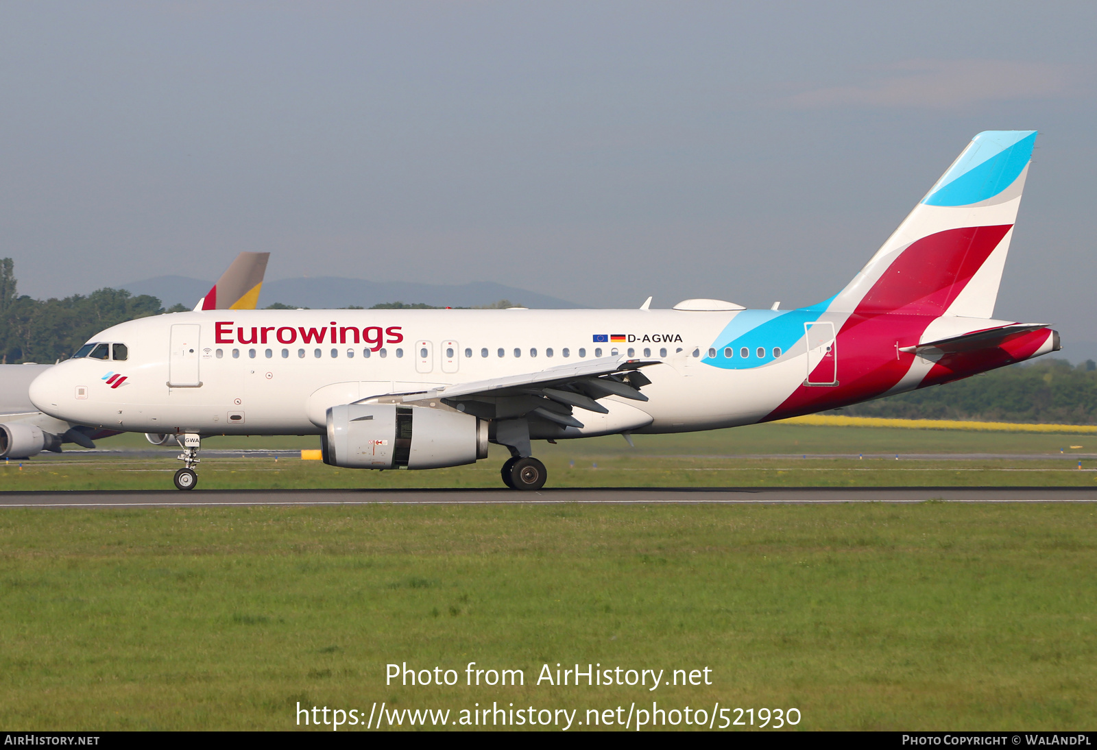Aircraft Photo of D-AGWA | Airbus A319-132 | Eurowings | AirHistory.net #521930