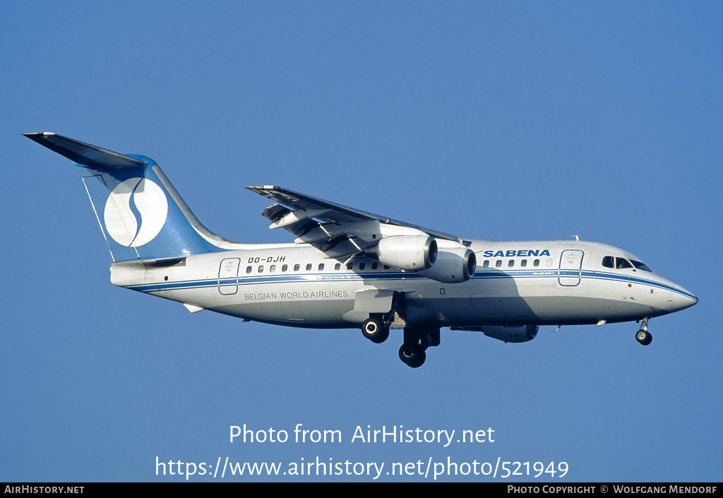 Aircraft Photo of OO-DJH | British Aerospace BAe-146-200 | Sabena | AirHistory.net #521949