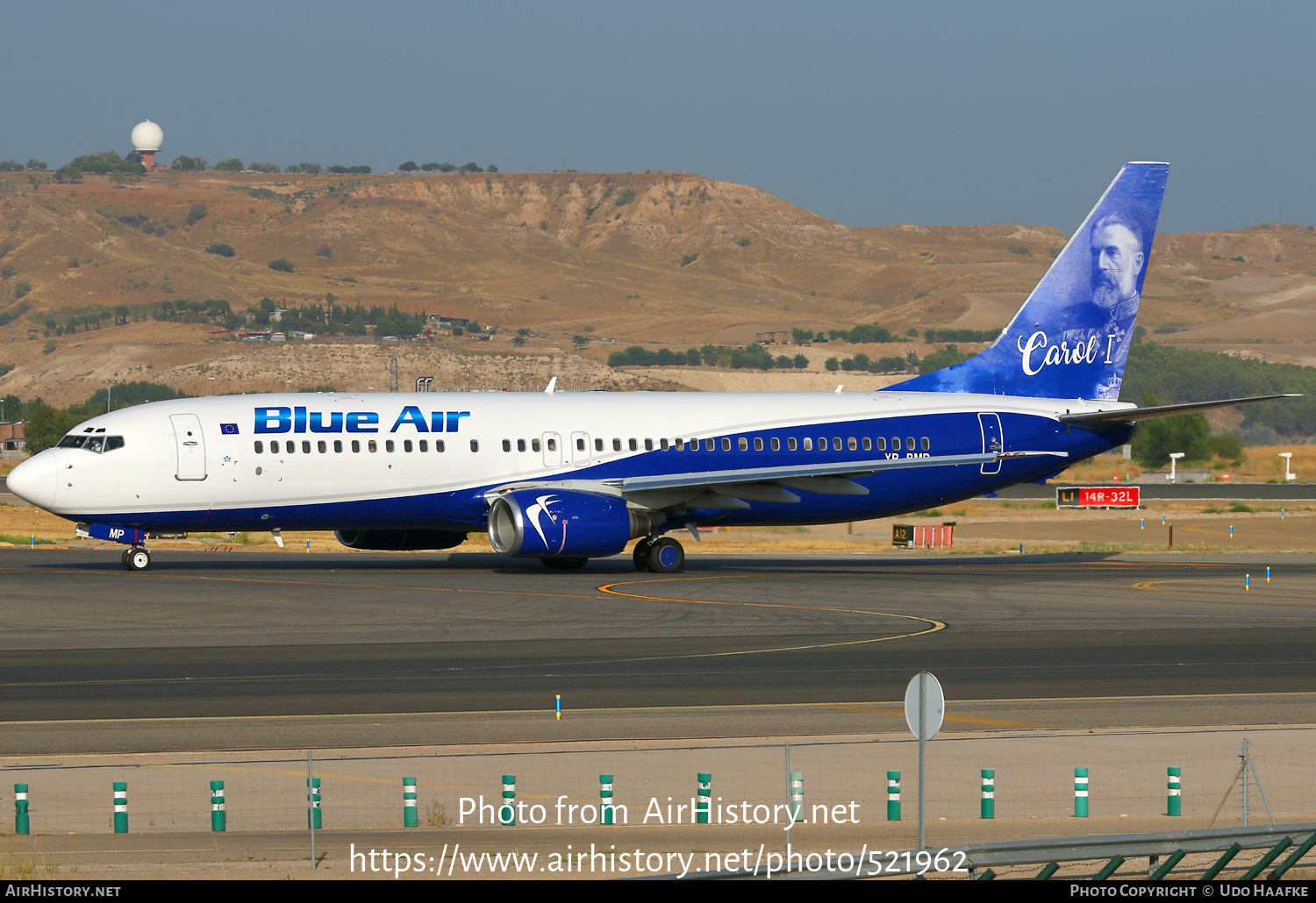 Aircraft Photo of YR-BMP | Boeing 737-883 | Blue Air | AirHistory.net #521962