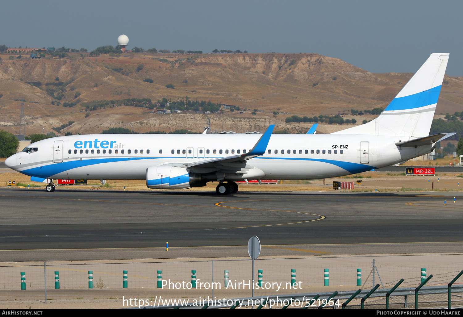 Aircraft Photo of SP-ENZ | Boeing 737-85F | Enter Air | AirHistory.net #521964