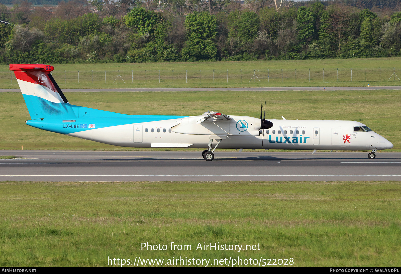 Aircraft Photo of LX-LGE | Bombardier DHC-8-402 Dash 8 | Luxair | AirHistory.net #522028