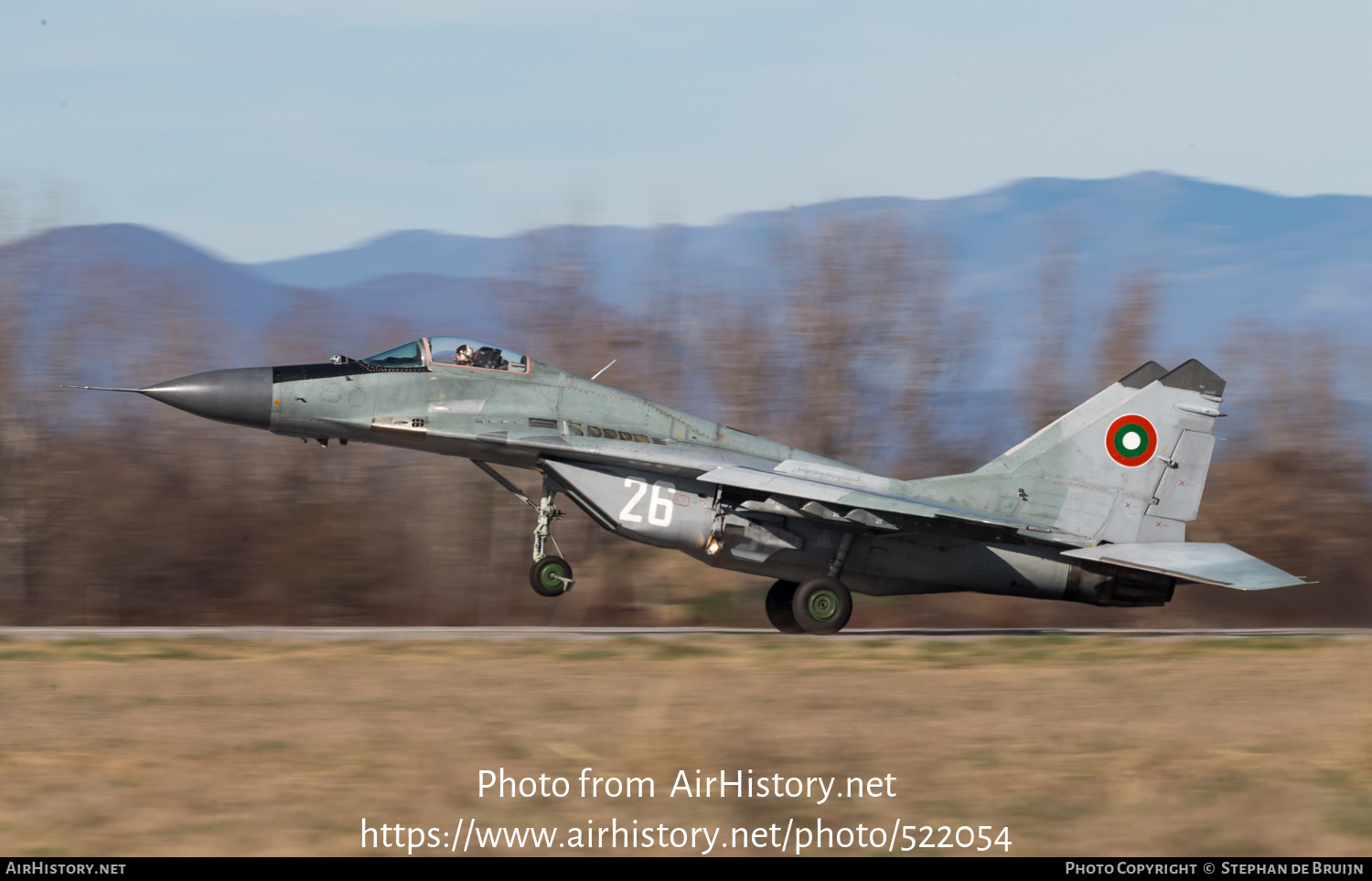 Aircraft Photo of 26 | Mikoyan-Gurevich MiG-29A (9-12A) | Bulgaria - Air Force | AirHistory.net #522054