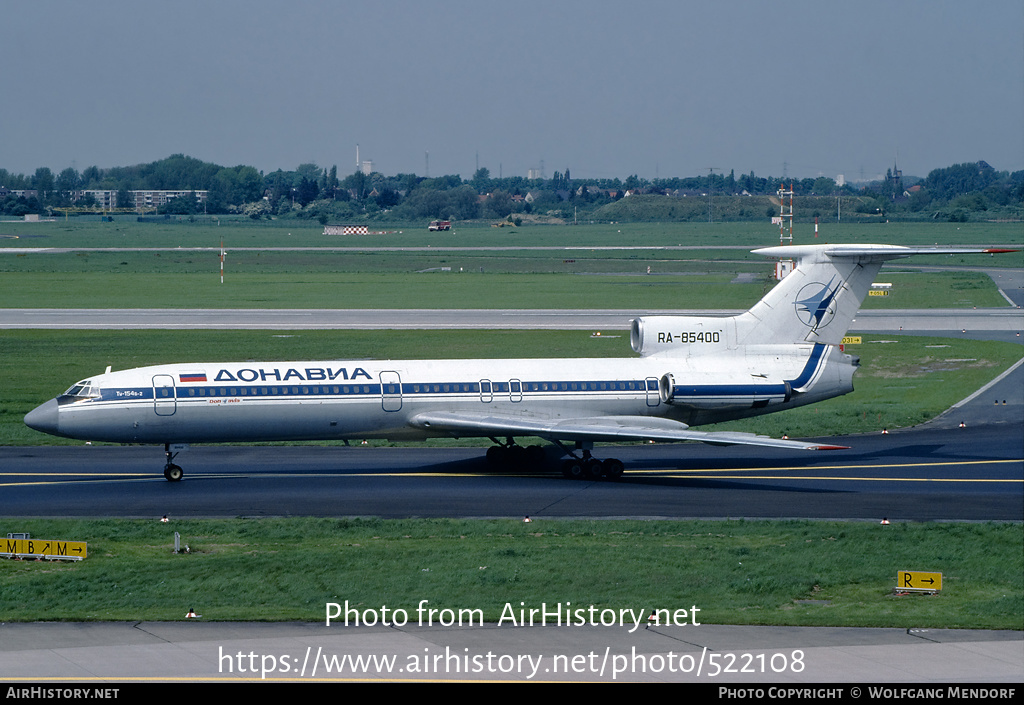 Aircraft Photo of RA-85400 | Tupolev Tu-154B-2 | Donavia | AirHistory.net #522108