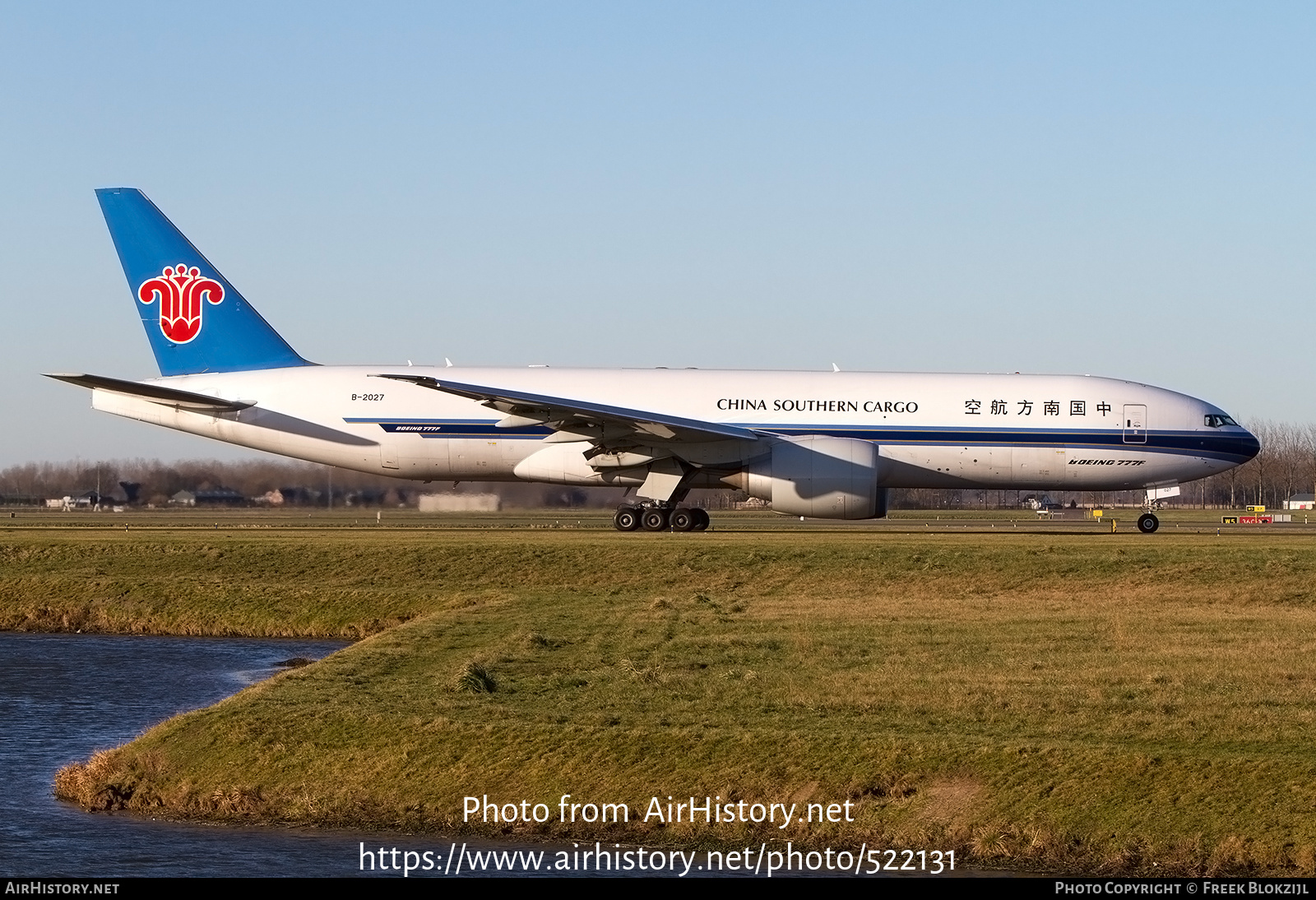 Aircraft Photo of B-2027 | Boeing 777-F1B | China Southern Airlines Cargo | AirHistory.net #522131