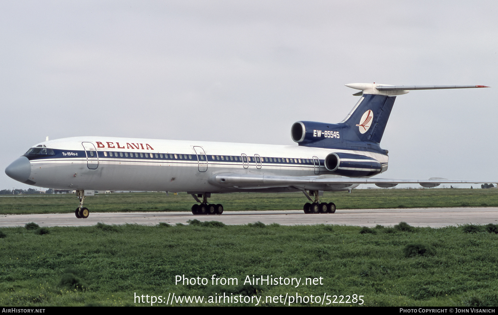 Aircraft Photo of EW-85545 | Tupolev Tu-154B-2 | Belavia | AirHistory ...