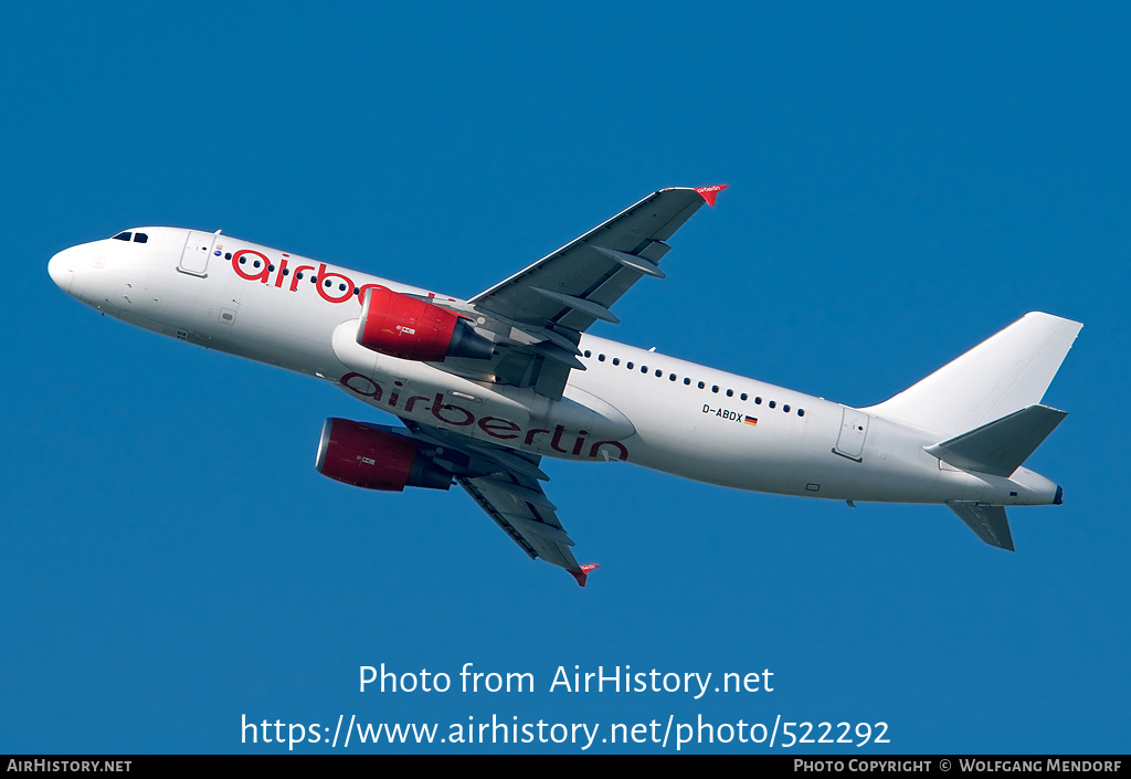 Aircraft Photo of D-ABDX | Airbus A320-214 | Air Berlin | AirHistory.net #522292