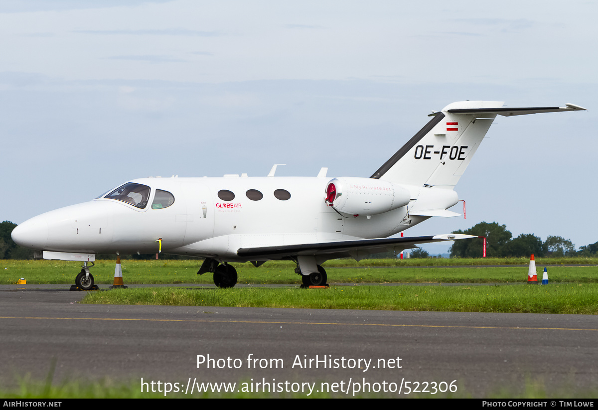 Aircraft Photo of OE-FOE | Cessna 510 Citation Mustang | GlobeAir | AirHistory.net #522306