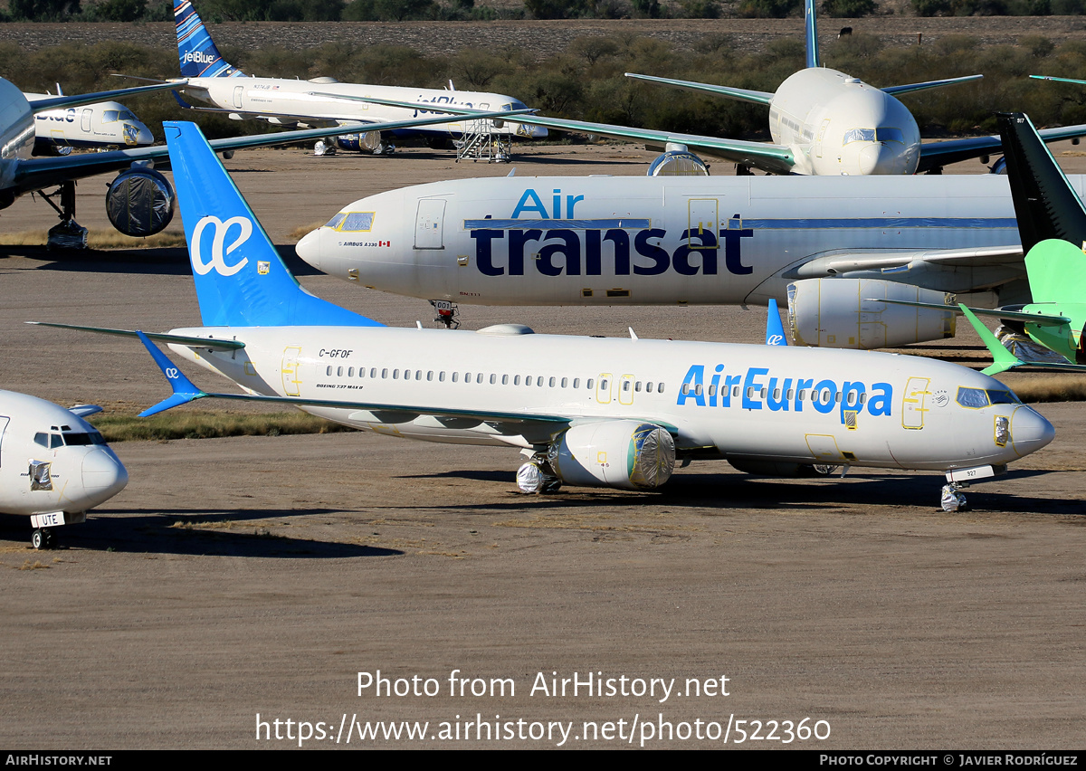 Aircraft Photo of C-GFOF | Boeing 737-8 Max 8 | Air Europa | AirHistory.net #522360