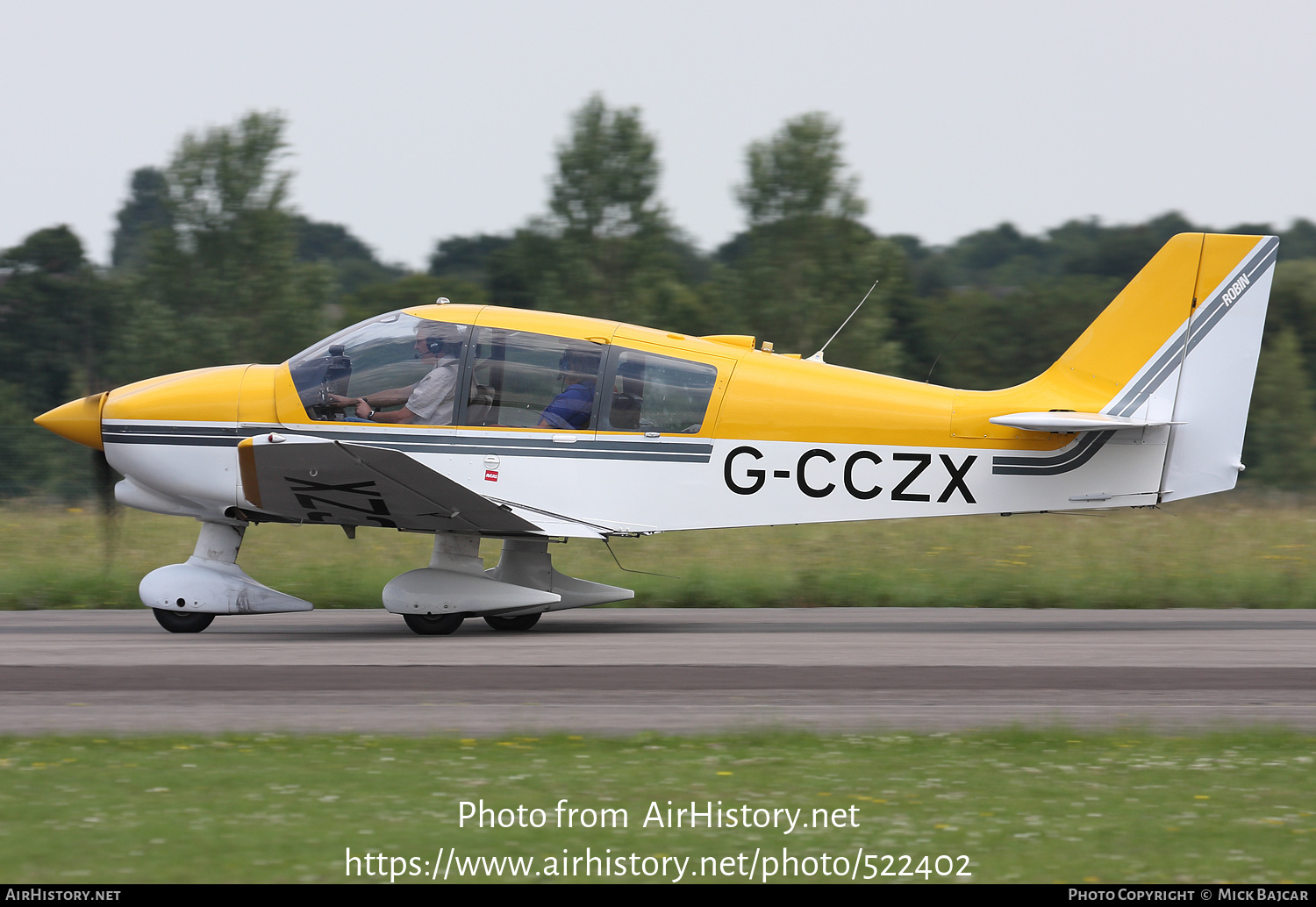 Aircraft Photo of G-CCZX | Robin DR-400-180 Regent | AirHistory.net #522402