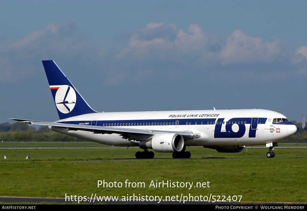 Aircraft Photo of SP-LOB | Boeing 767-25D/ER | LOT Polish Airlines - Polskie Linie Lotnicze | AirHistory.net #522407