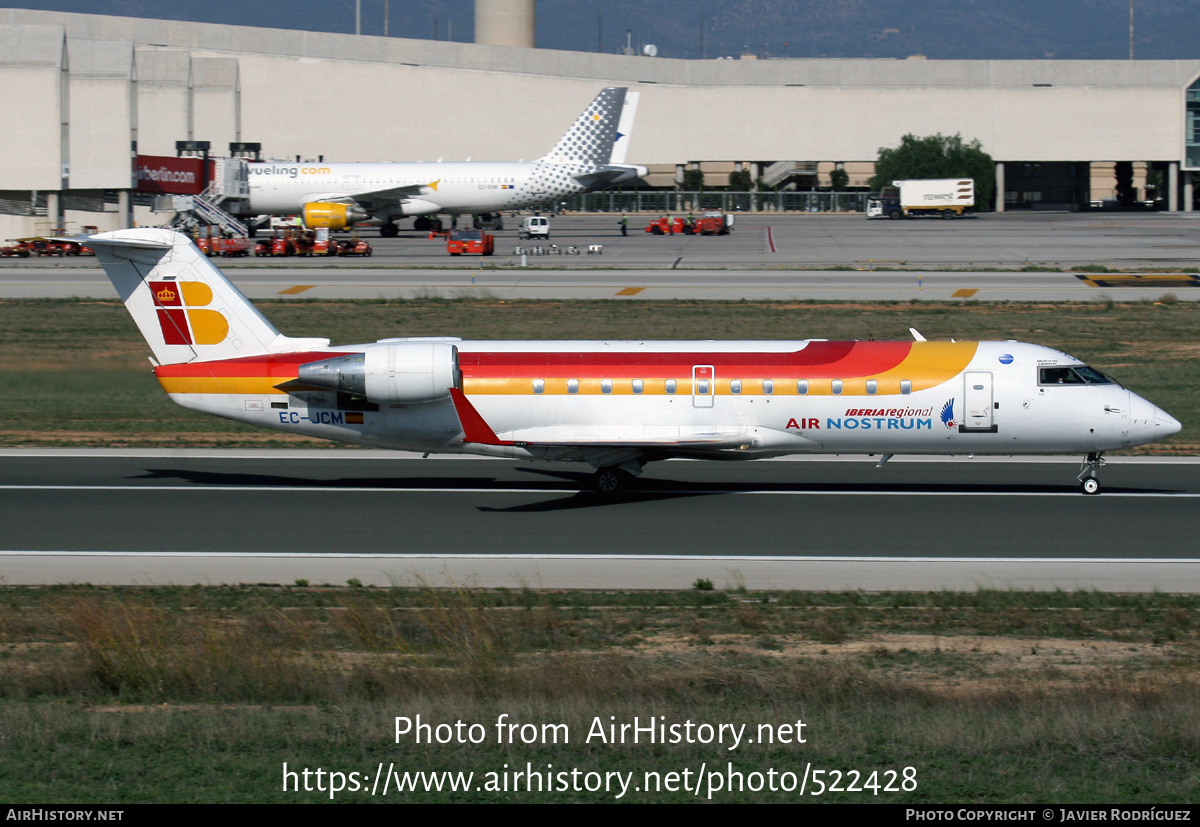 Aircraft Photo of EC-JCM | Bombardier CRJ-200ER (CL-600-2B19) | Iberia Regional | AirHistory.net #522428