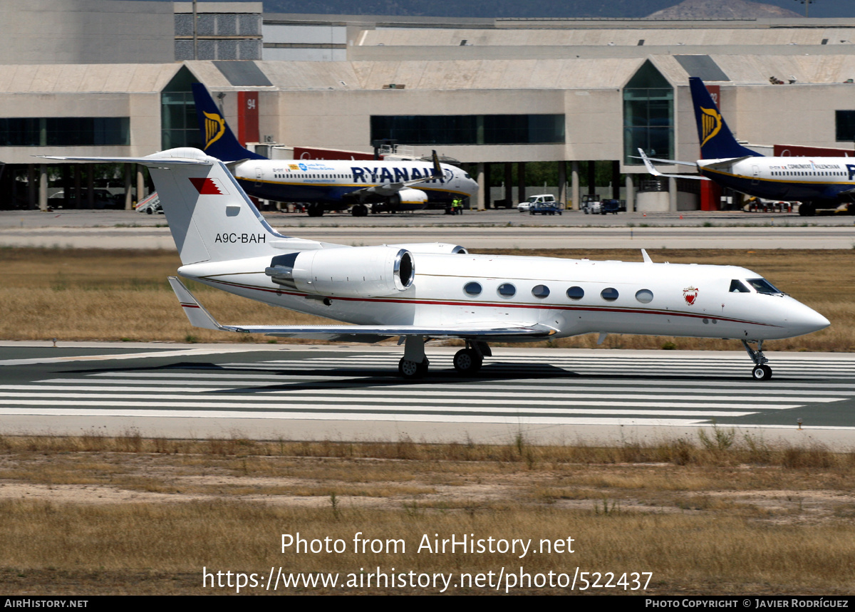 Aircraft Photo of A9C-BAH | Gulfstream Aerospace G-IV Gulfstream IV-SP | Bahrain Royal Flight | AirHistory.net #522437