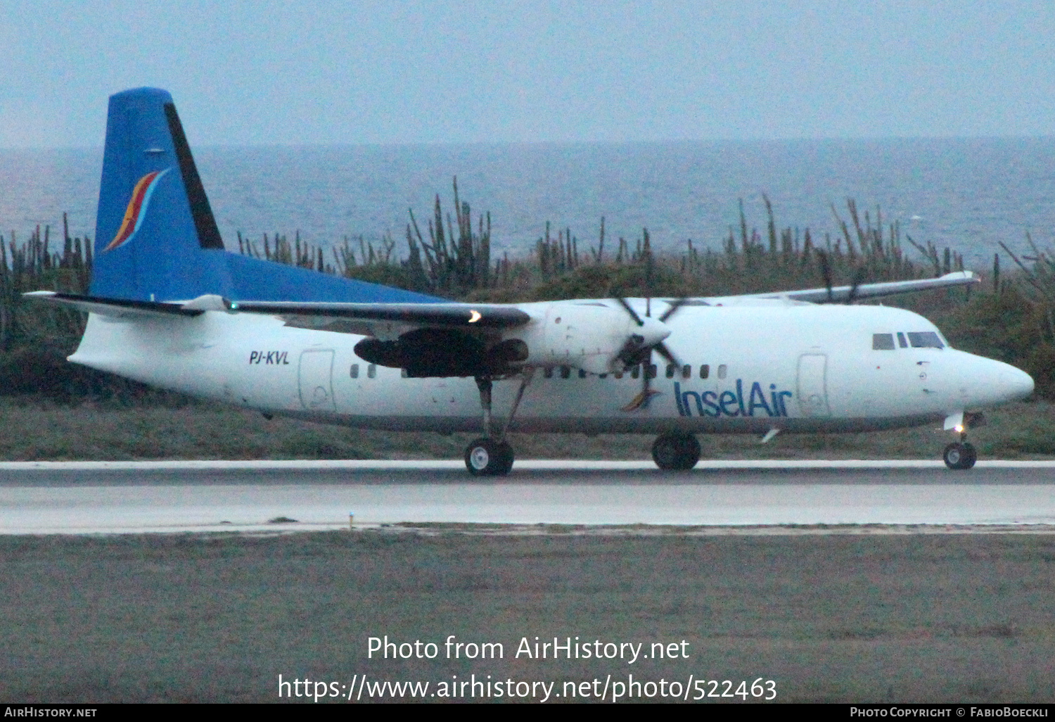 Aircraft Photo of PJ-KVL | Fokker 50 | Insel Air | AirHistory.net #522463