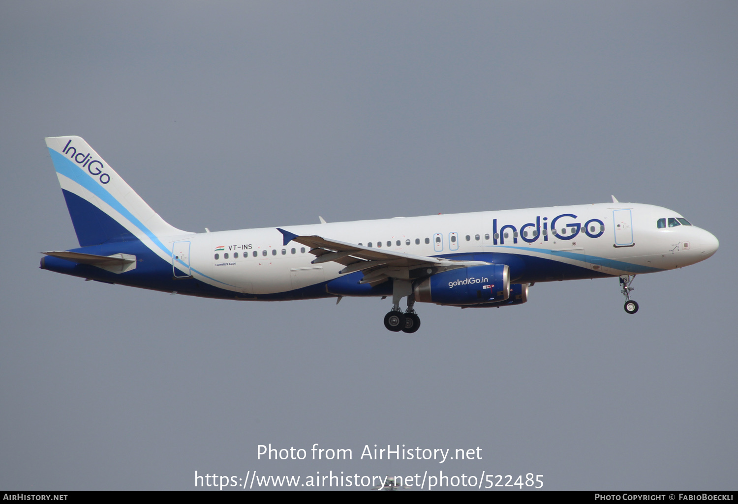 Aircraft Photo of VT-INS | Airbus A320-232 | IndiGo | AirHistory.net #522485