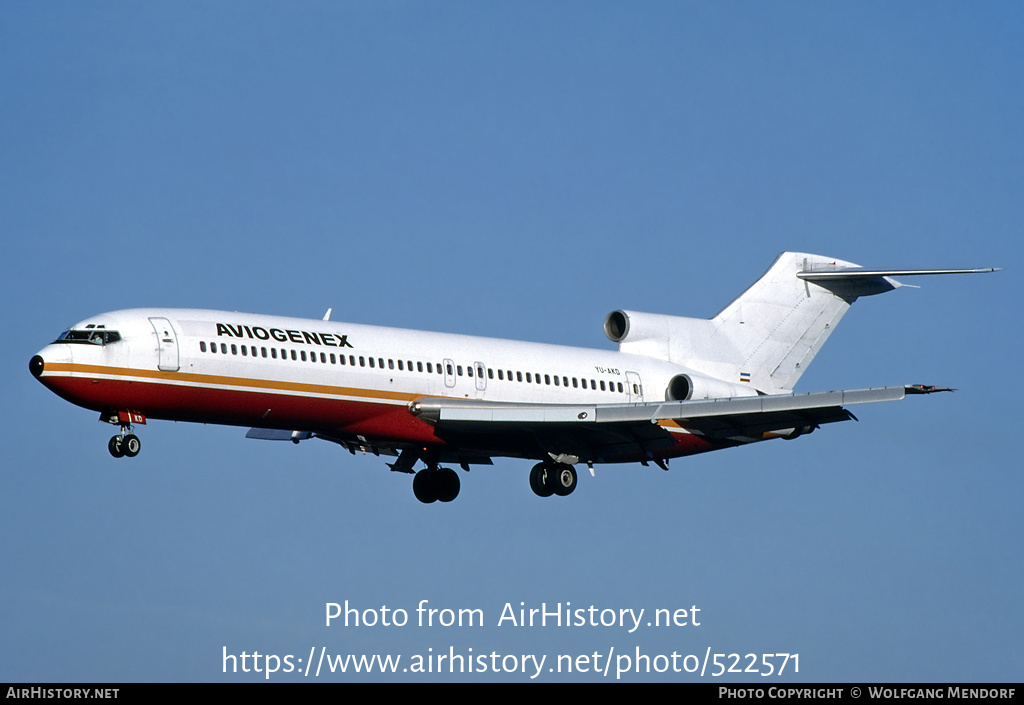 Aircraft Photo of YU-AKD | Boeing 727-2L8/Adv | Aviogenex | AirHistory.net #522571