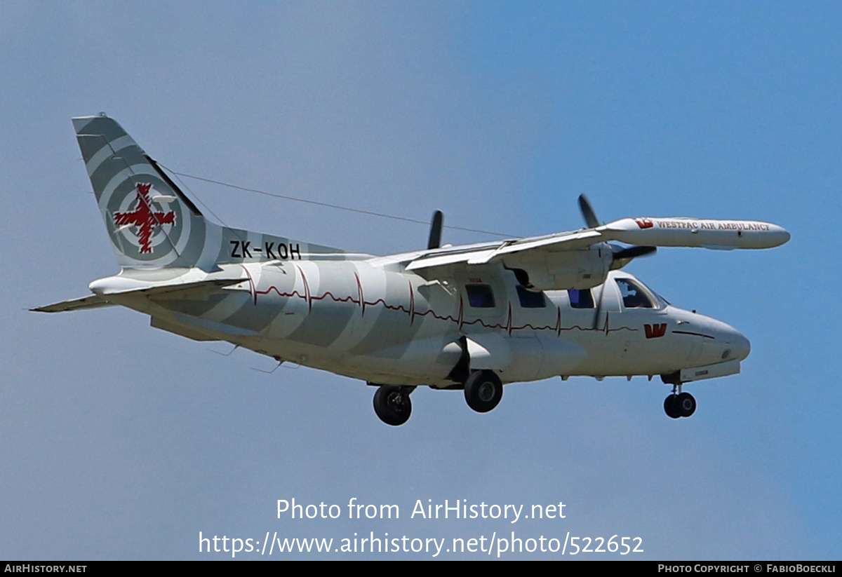 Aircraft Photo of ZK-KOH | Mitsubishi MU-2B | Westpac Air Ambulance | AirHistory.net #522652