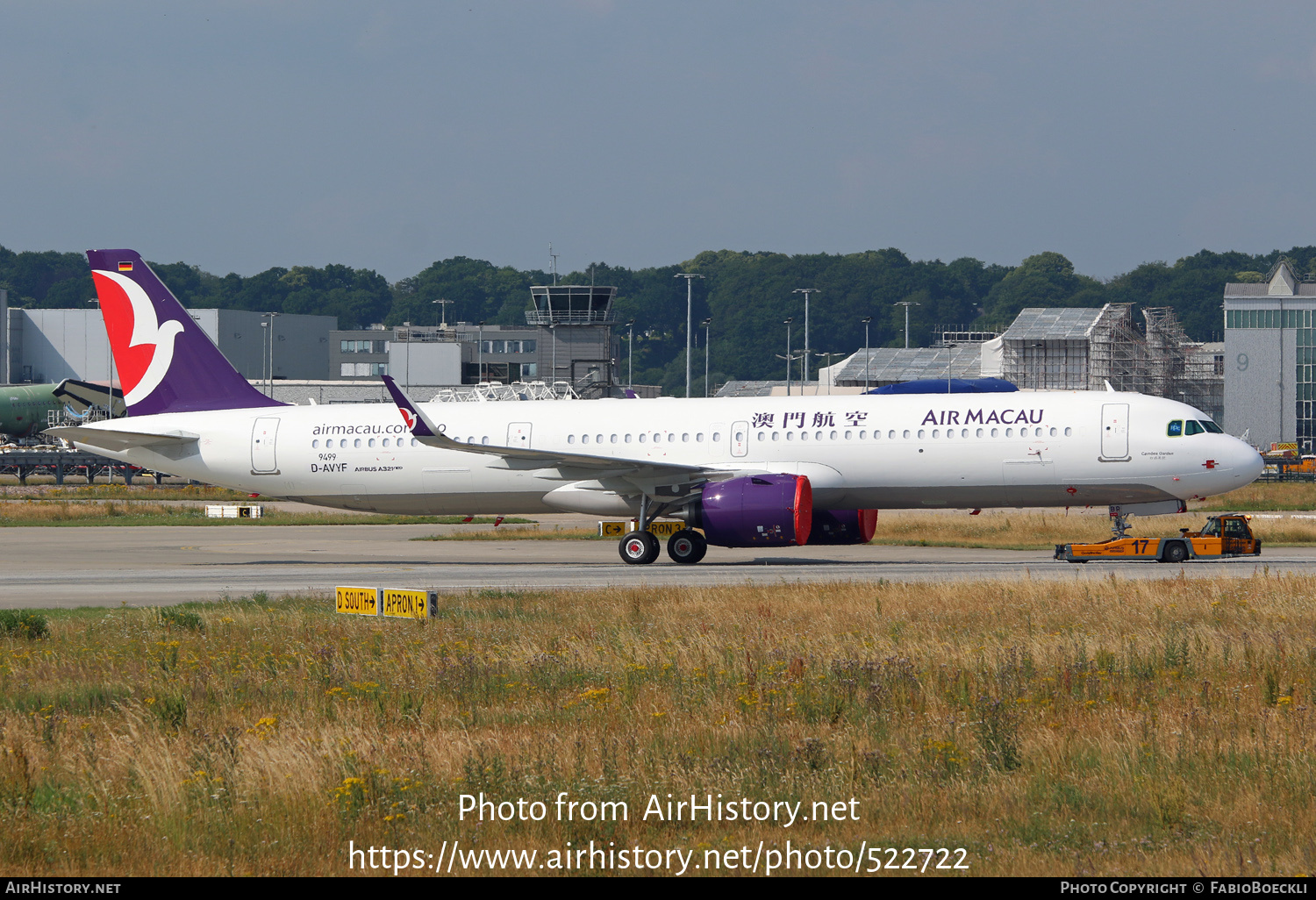 Aircraft Photo of D-AVYF / B-MBR | Airbus A321-271NX | Air Macau | AirHistory.net #522722