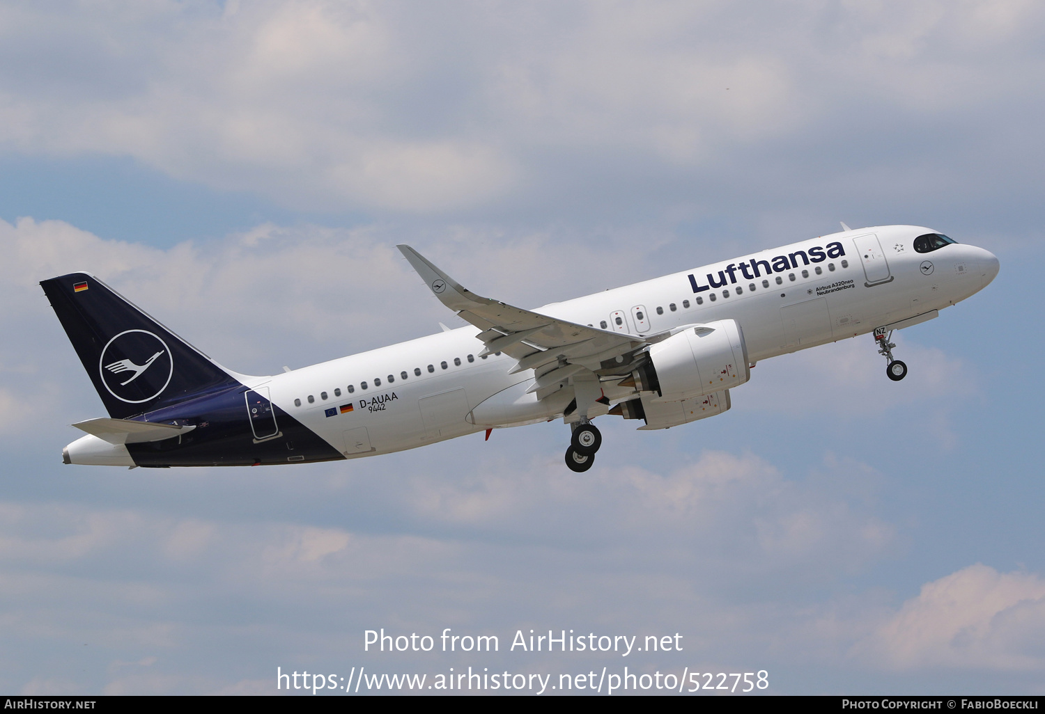 Aircraft Photo of D-AUAA / D-AINZ | Airbus A320-271N | Lufthansa | AirHistory.net #522758