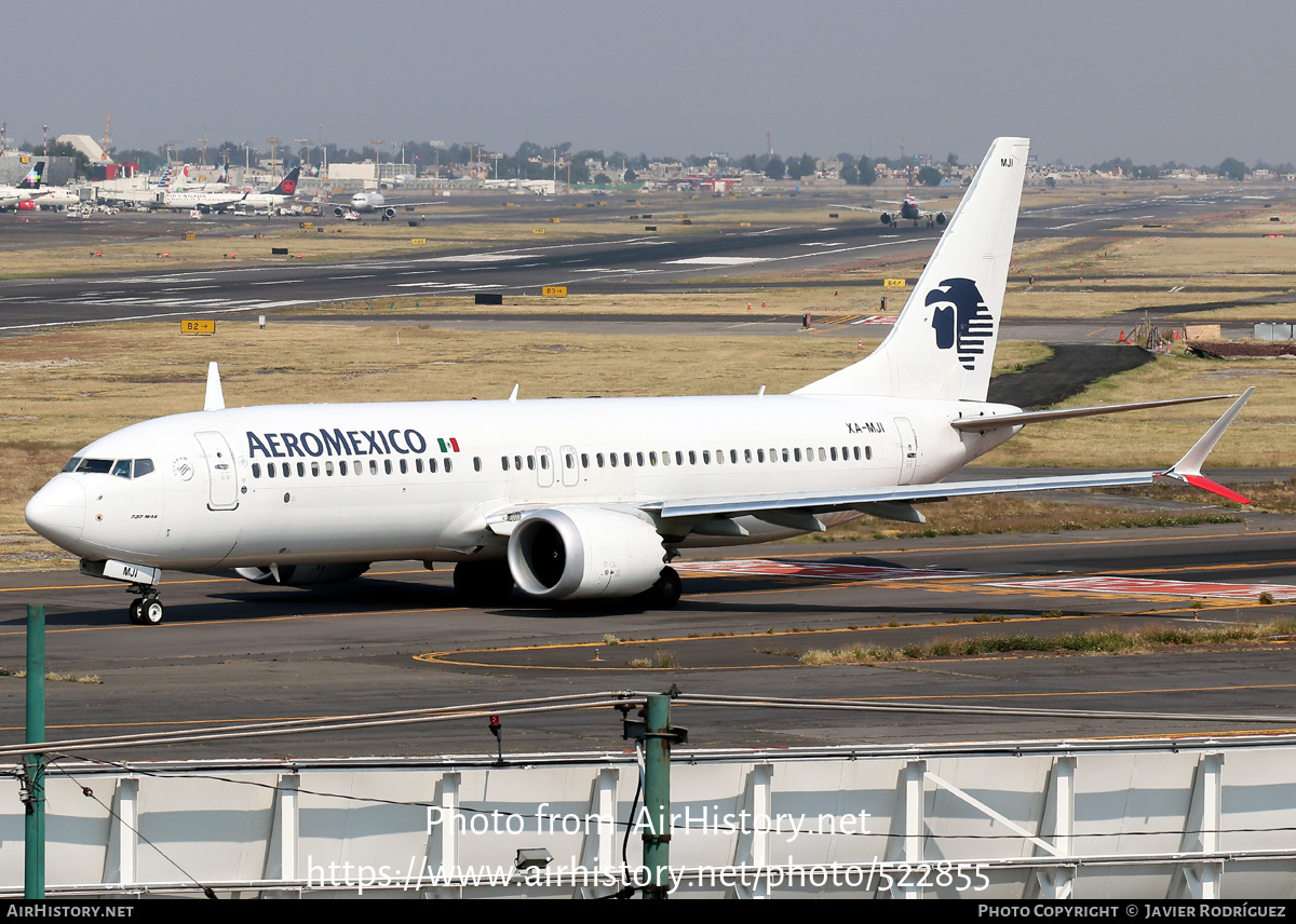 Aircraft Photo of XA-MJI | Boeing 737-8 Max 8 | AeroMéxico | AirHistory.net #522855