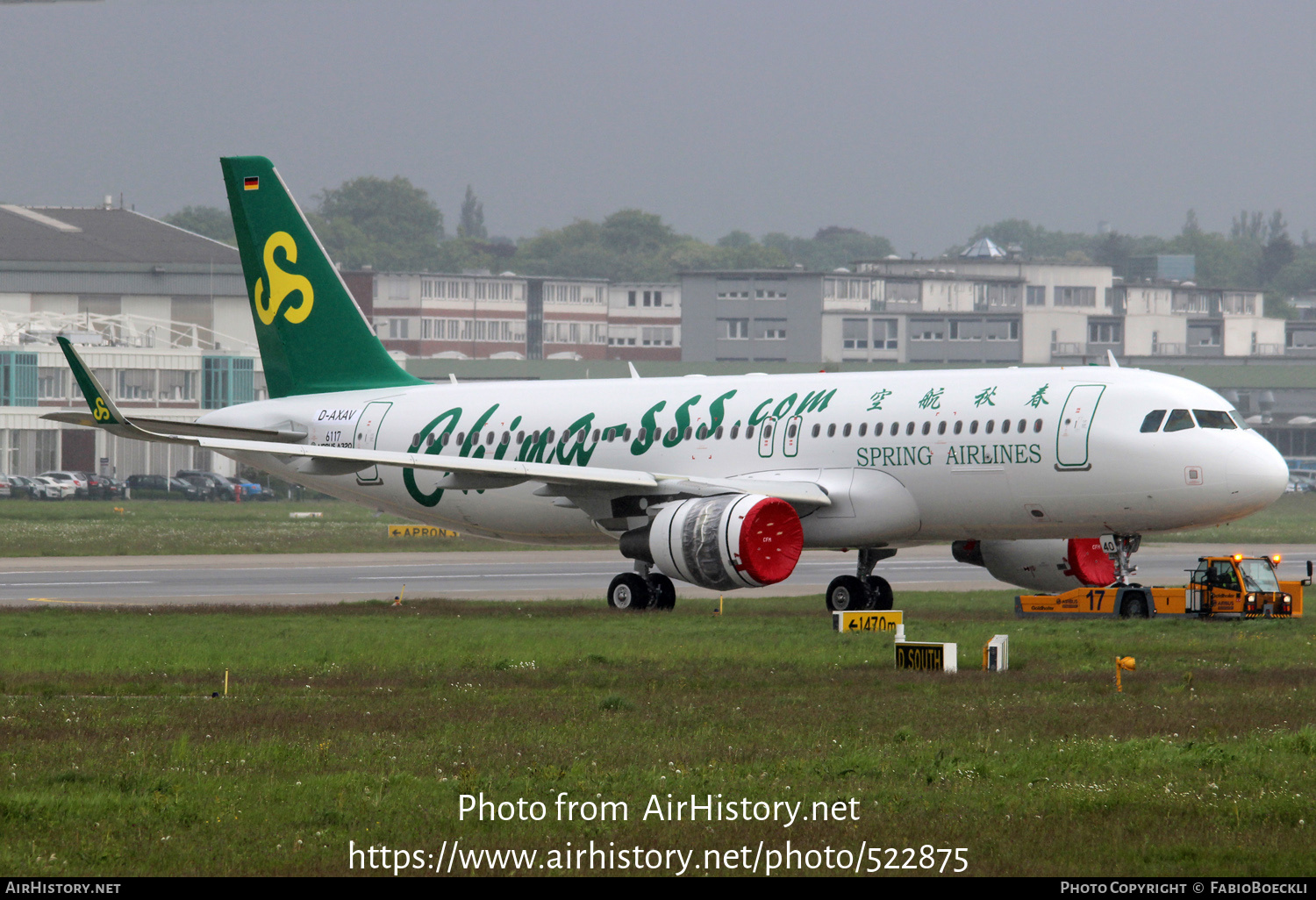 Aircraft Photo of D-AXAV / B-1840 | Airbus A320-214 | Spring Airlines | AirHistory.net #522875