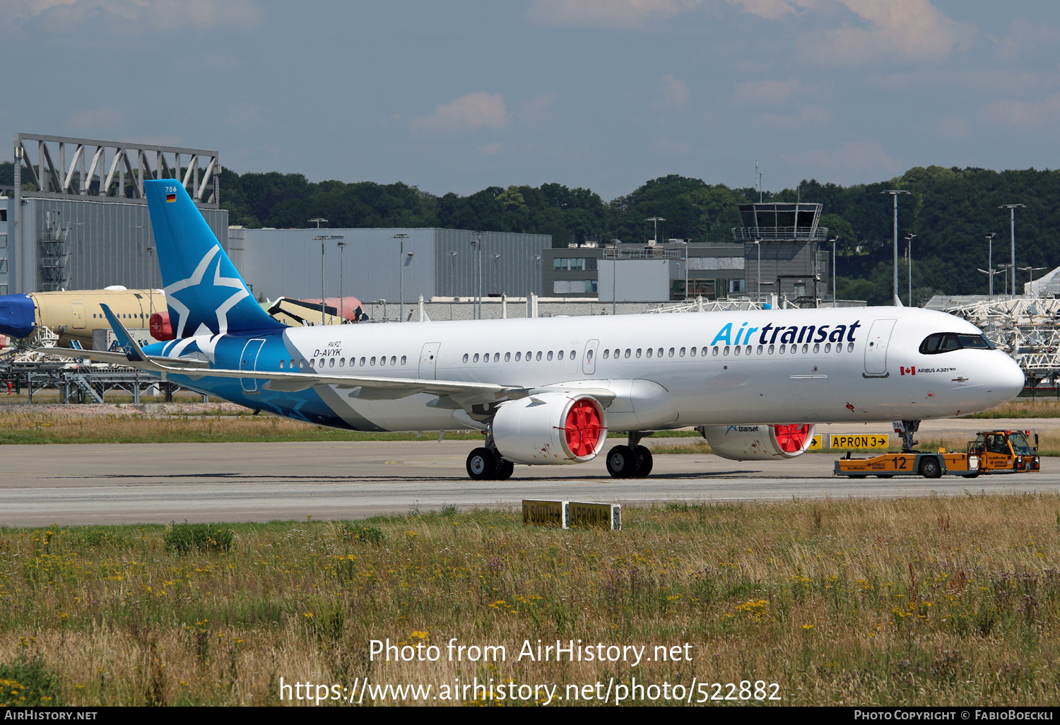 Aircraft Photo of D-AVYK / C-GOIO | Airbus A321-271NX | Air Transat | AirHistory.net #522882