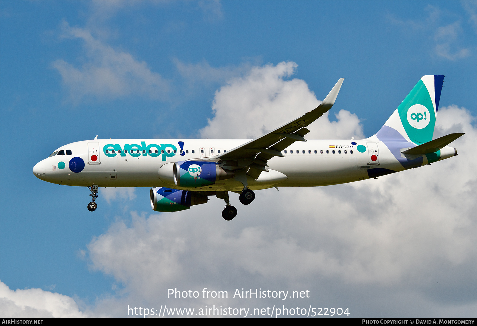 Aircraft Photo of EC-LZD | Airbus A320-214 | Evelop Airlines | AirHistory.net #522904