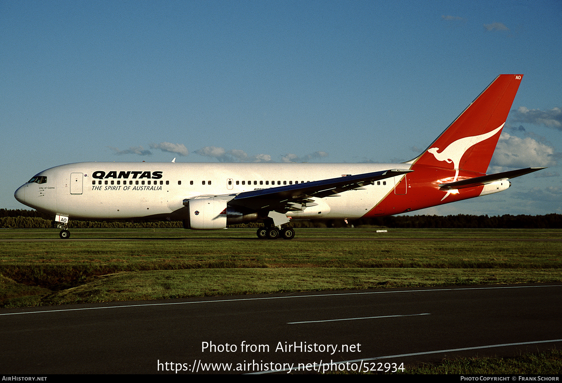 Aircraft Photo of VH-EAO | Boeing 767-238/ER | Qantas | AirHistory.net #522934