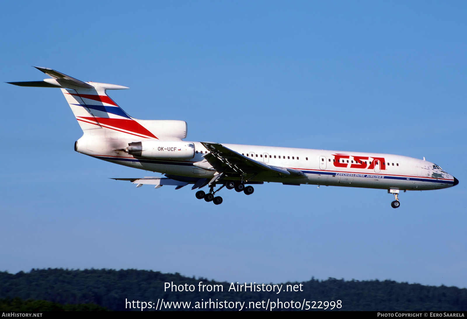 Aircraft Photo of OK-UCF | Tupolev Tu-154M | ČSA - Československé Aerolinie - Czechoslovak Airlines | AirHistory.net #522998