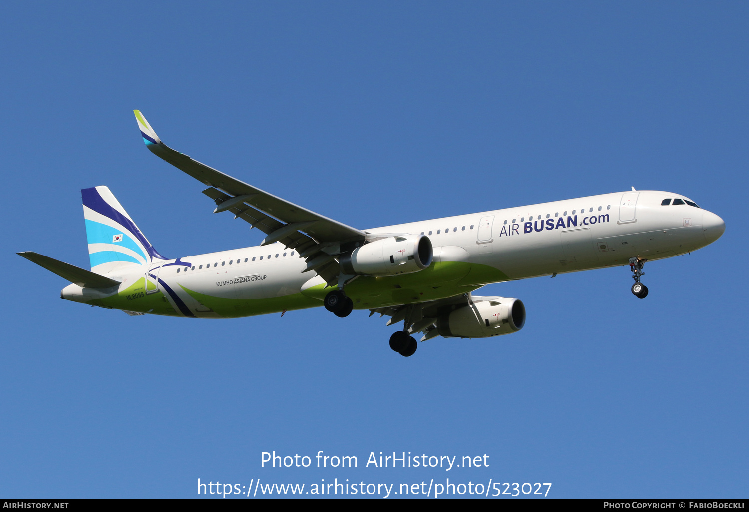 Aircraft Photo of HL8099 | Airbus A321-231 | Air Busan | AirHistory.net #523027