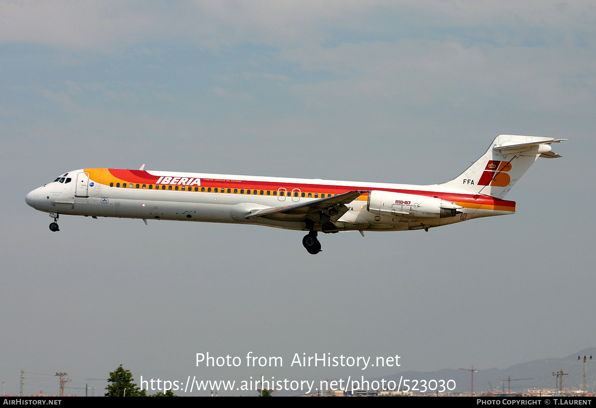 Aircraft Photo of EC-FFA | McDonnell Douglas MD-87 (DC-9-87) | Iberia | AirHistory.net #523030