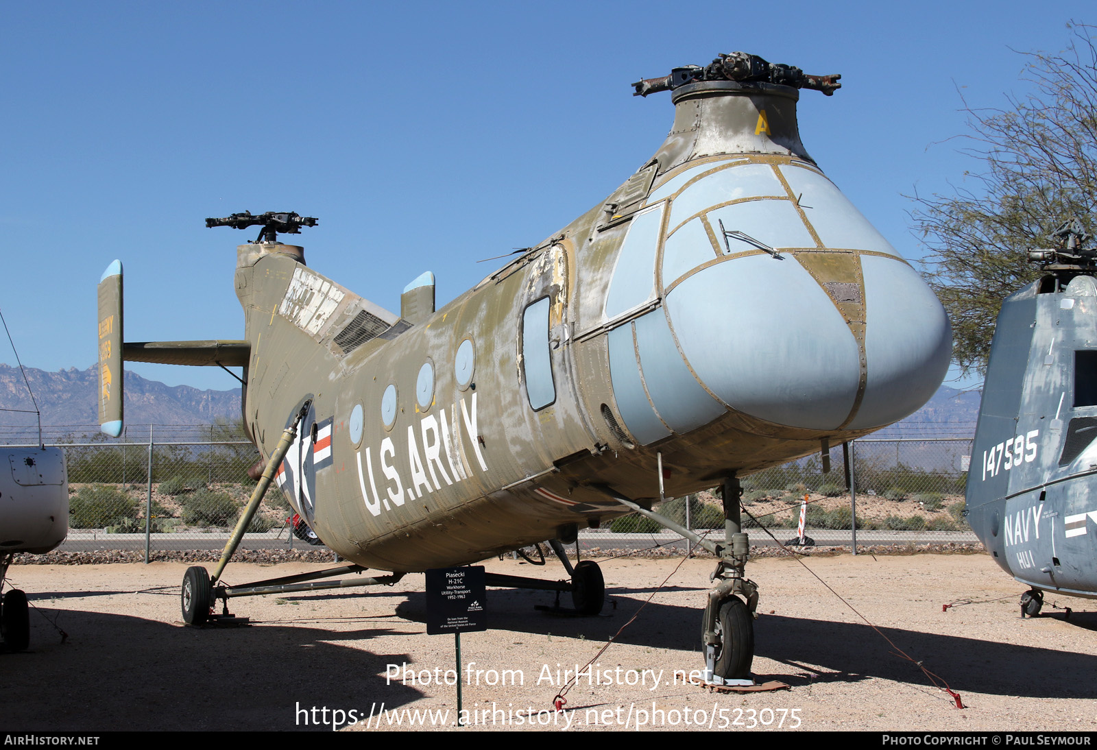 Aircraft Photo of 56-2159 / 62159 | Vertol H-21C Shawnee | USA - Army ...