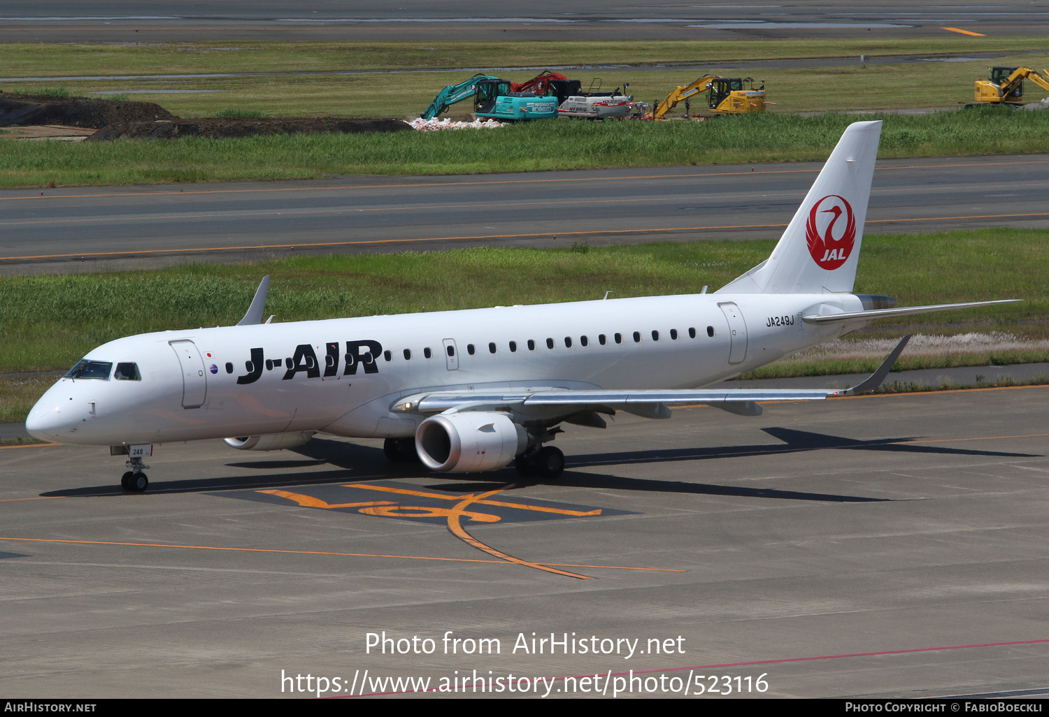 Aircraft Photo of JA249J | Embraer 190STD (ERJ-190-100STD) | J-Air | AirHistory.net #523116