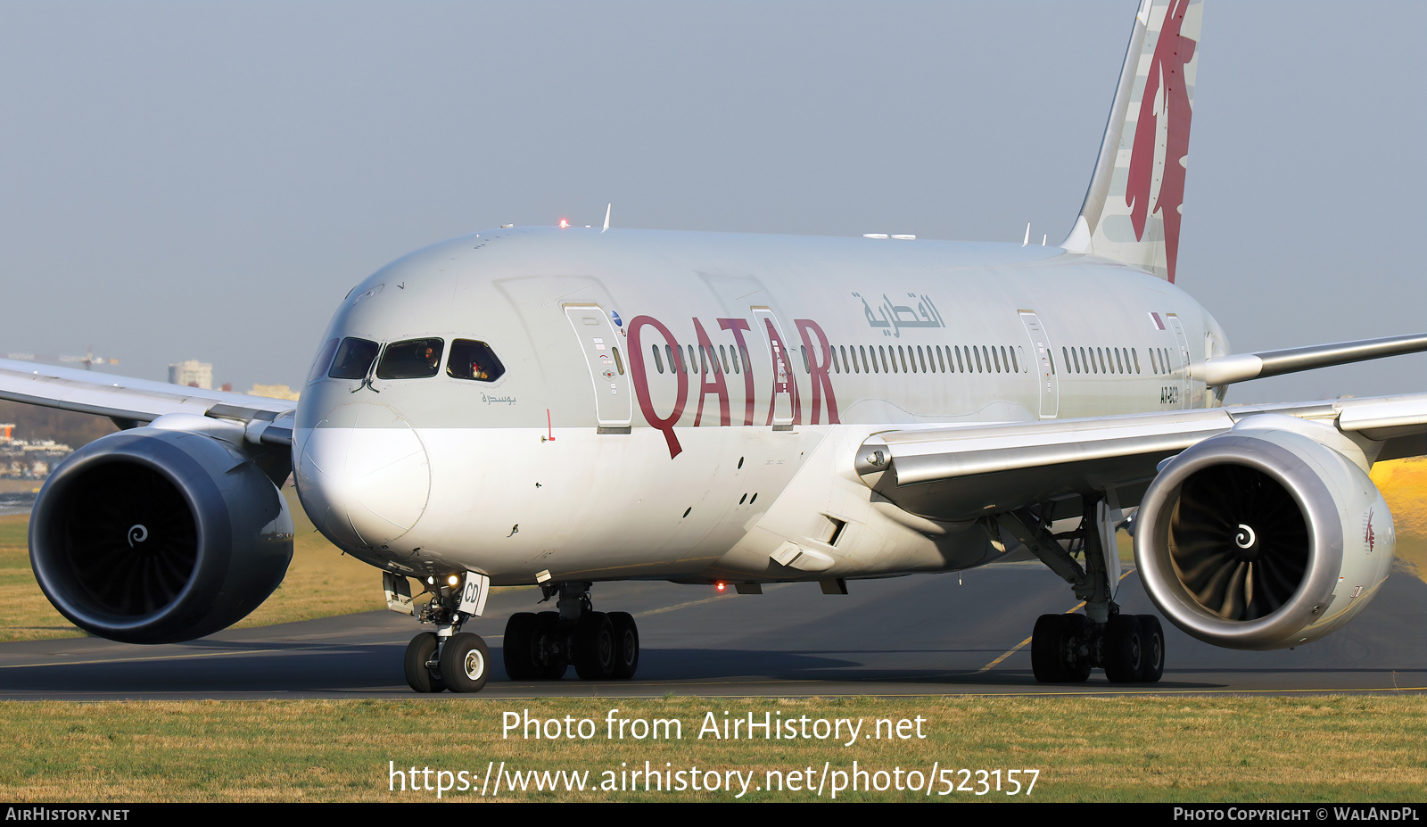 Aircraft Photo of A7-BCD | Boeing 787-8 Dreamliner | Qatar Airways | AirHistory.net #523157