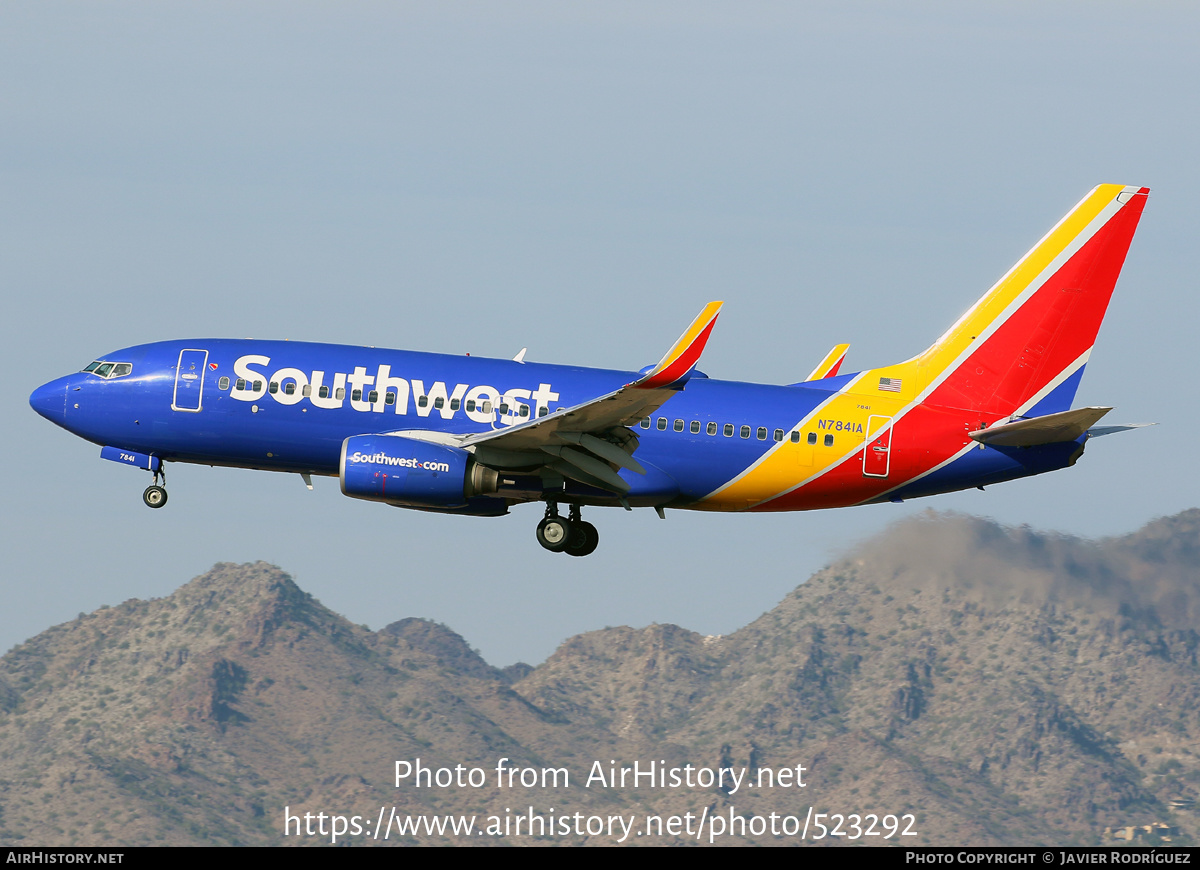 Aircraft Photo of N7841A | Boeing 737-7L9 | Southwest Airlines | AirHistory.net #523292