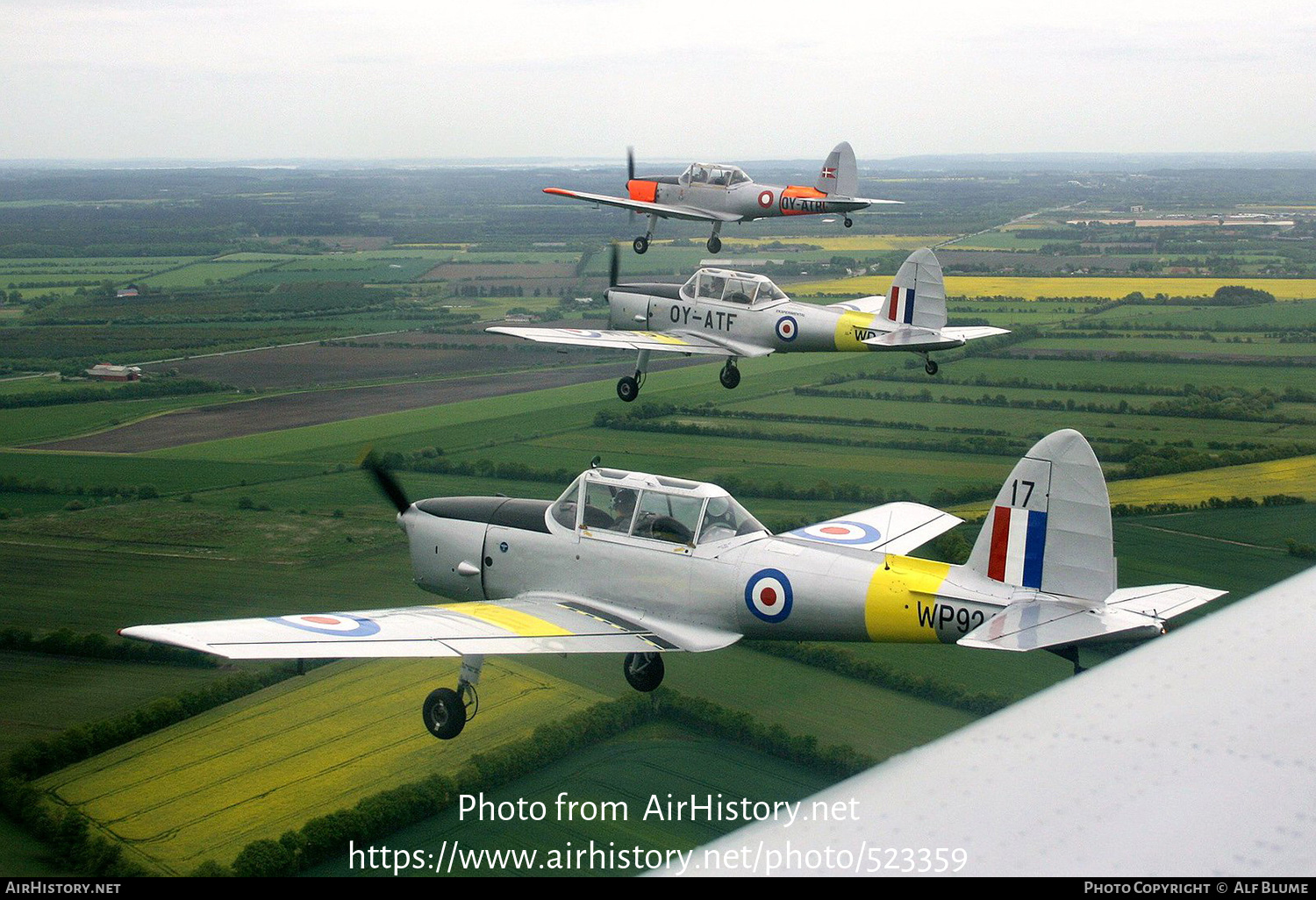 Aircraft Photo of OY-MIK / WP924 | De Havilland DHC-1 Chipmunk Mk22 | UK - Air Force | AirHistory.net #523359