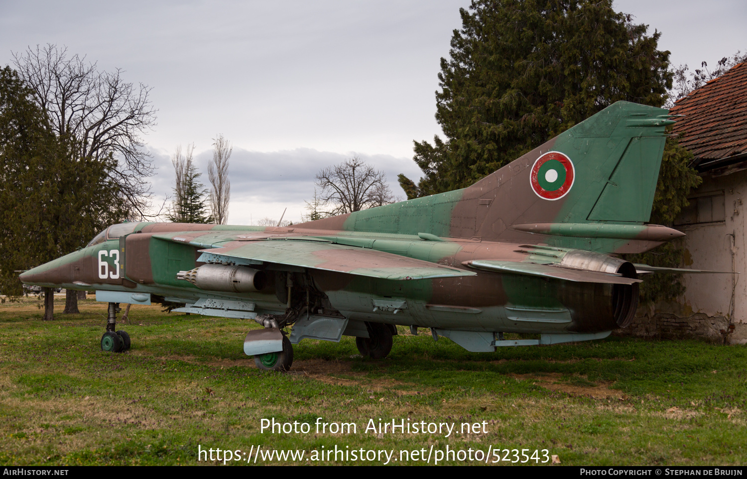 Aircraft Photo of 63 | Mikoyan-Gurevich MiG-23BN | Bulgaria - Air Force | AirHistory.net #523543