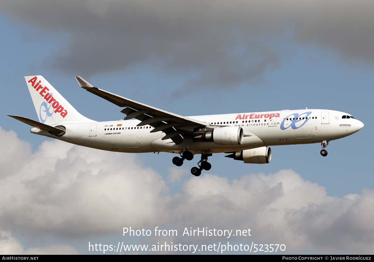 Aircraft Photo of EC-JQG | Airbus A330-202 | Air Europa | AirHistory.net #523570