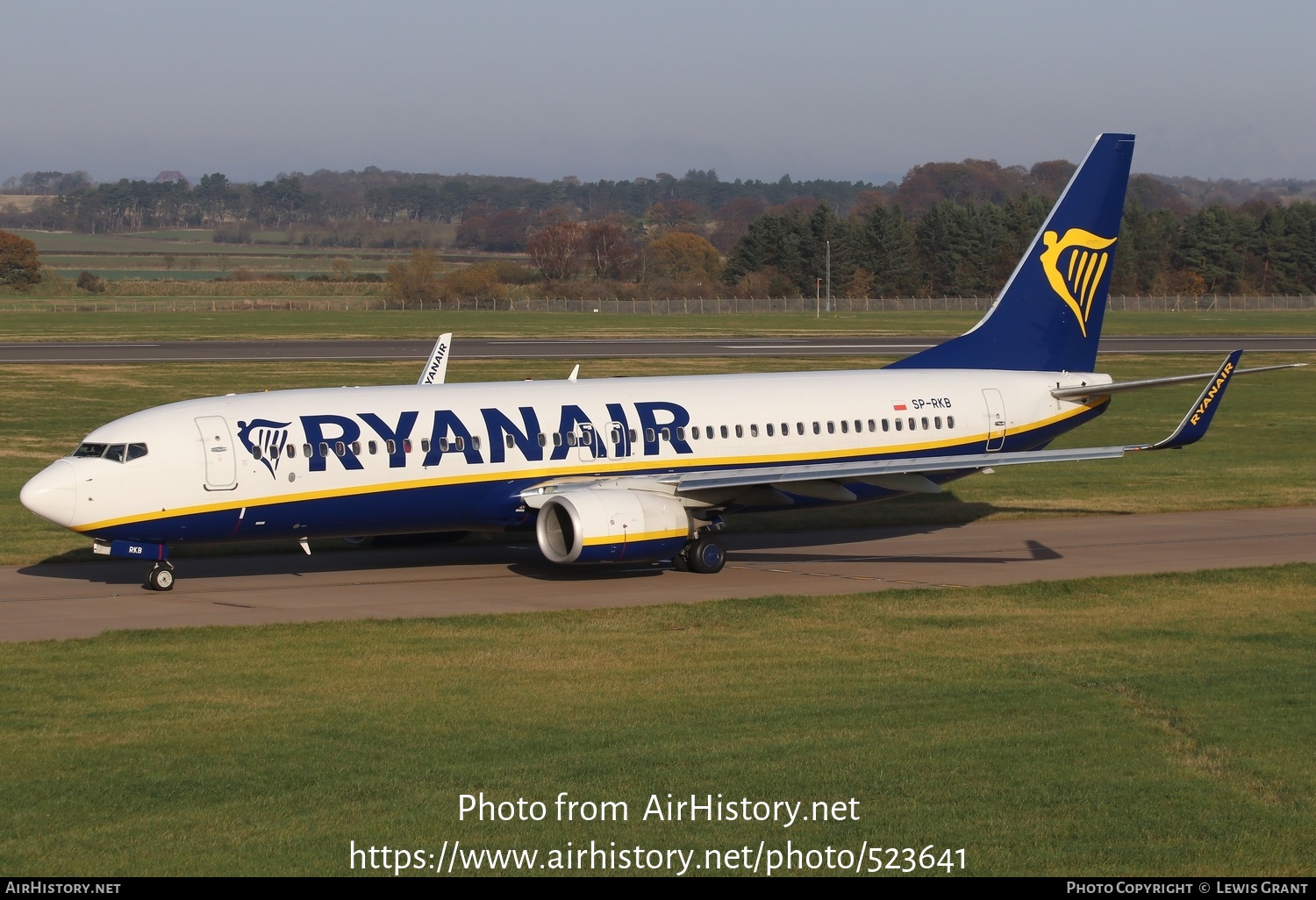 Aircraft Photo of SP-RKB | Boeing 737-8AS | Ryanair | AirHistory.net #523641