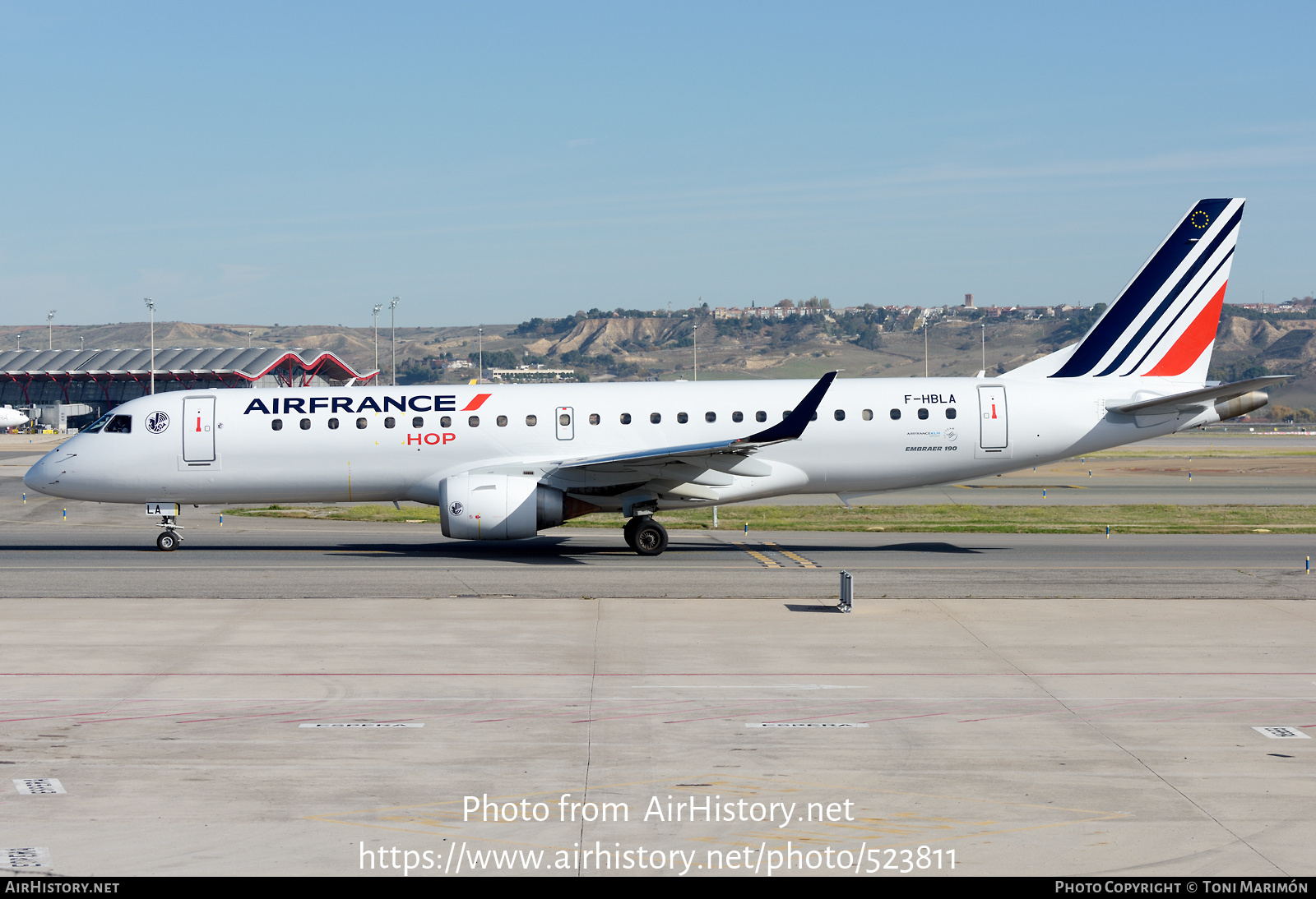 Aircraft Photo of F-HBLA | Embraer 190LR (ERJ-190-100LR) | Air France | AirHistory.net #523811