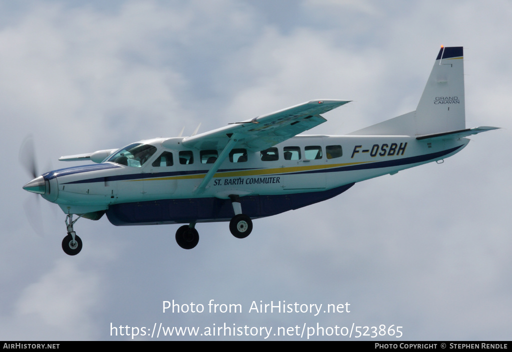 Aircraft Photo of F-OSBH | Cessna 208B Grand Caravan | St. Barth Commuter | AirHistory.net #523865