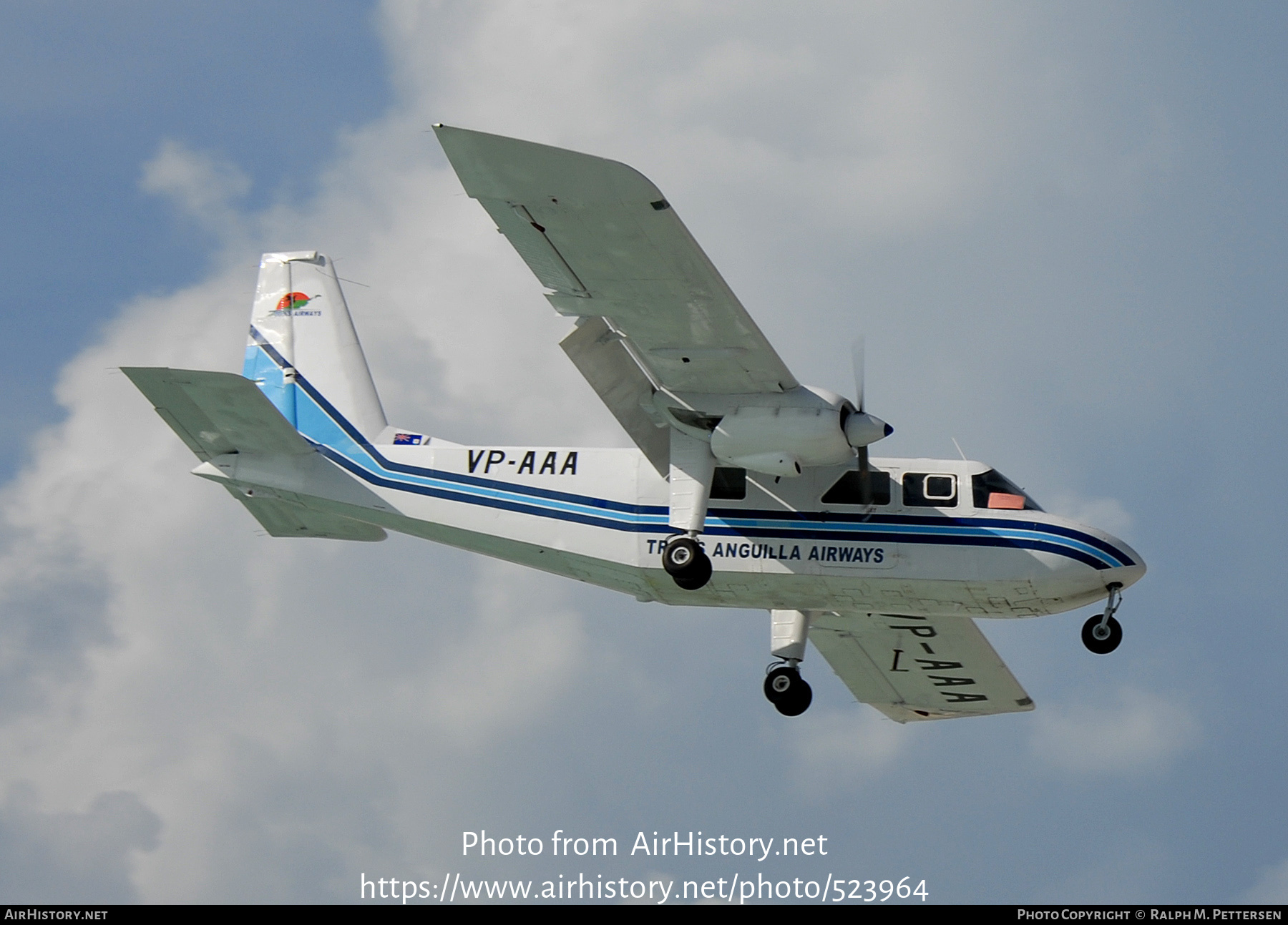 Aircraft Photo of VP-AAA | Britten-Norman BN-2A-8 Islander | Trans Anguilla Airways | AirHistory.net #523964