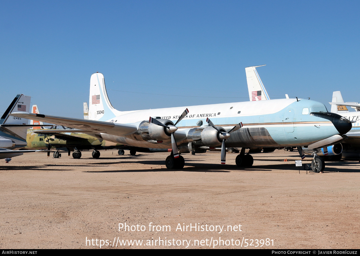 Aircraft Photo of 53-3240 / 33240 | Douglas VC-118A Liftmaster | USA - Air Force | AirHistory.net #523981