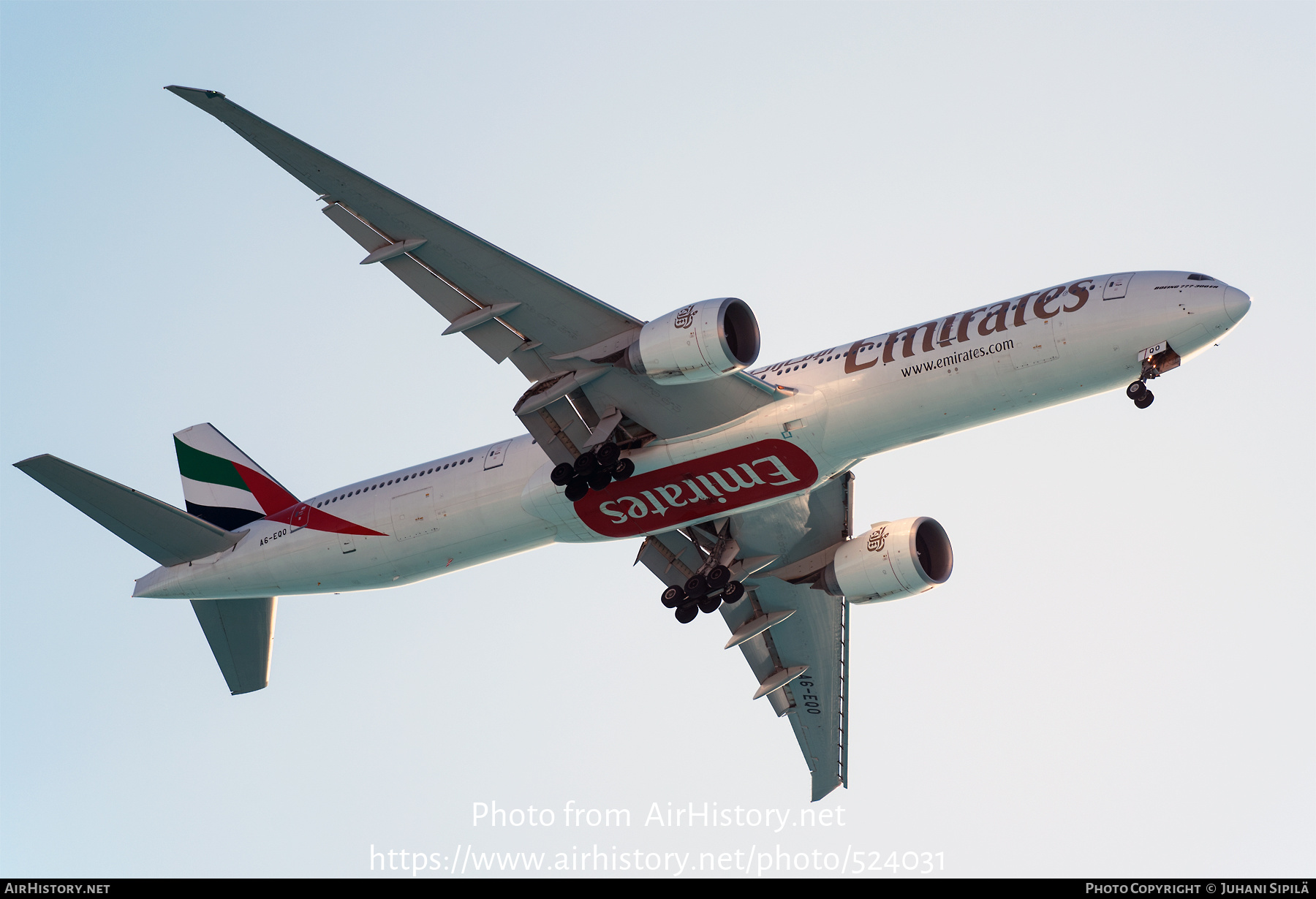 Aircraft Photo of A6-EQO | Boeing 777-300/ER | Emirates | AirHistory.net #524031