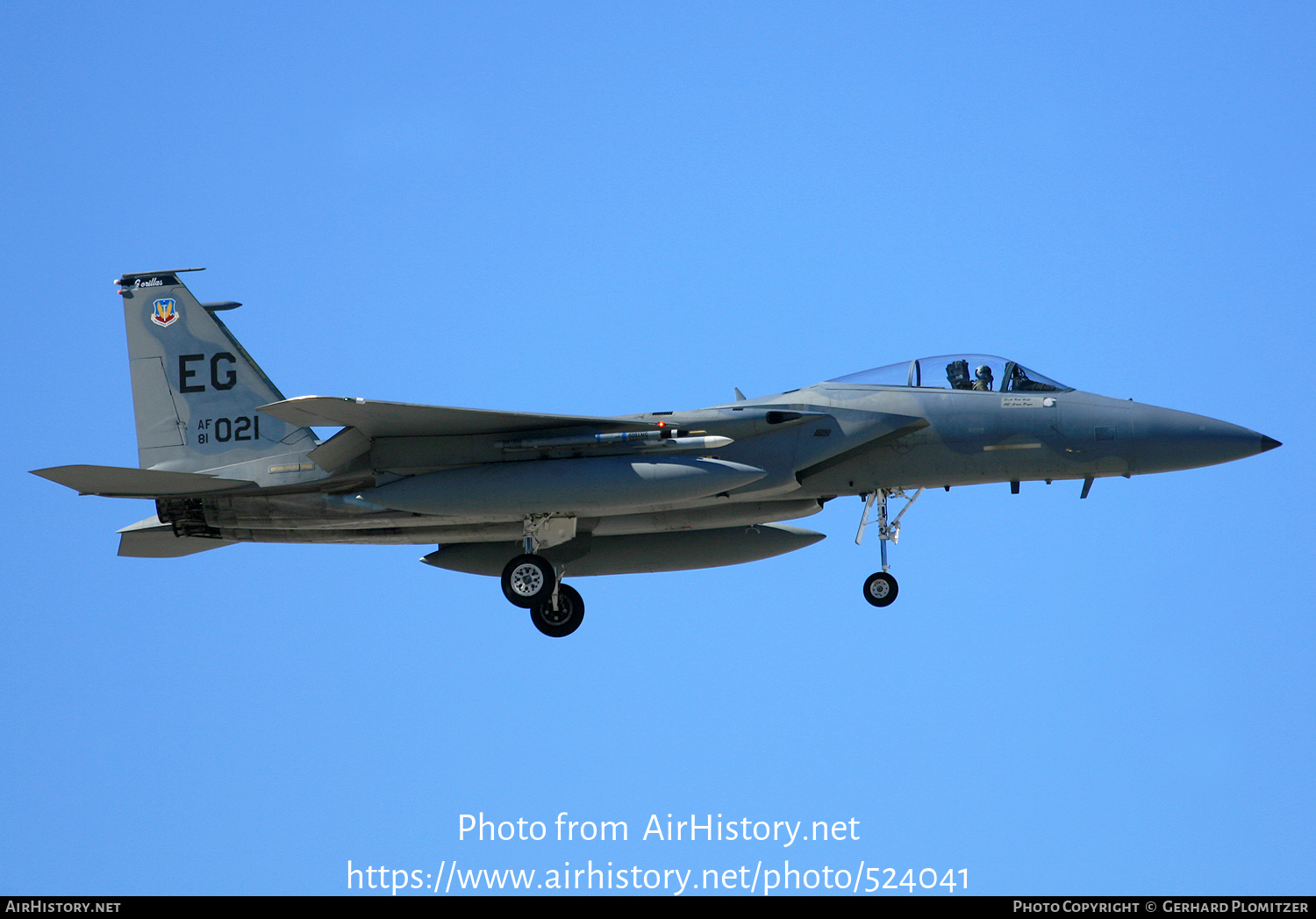 Aircraft Photo of 81-0021 / AF81-021 | McDonnell Douglas F-15C Eagle | USA - Air Force | AirHistory.net #524041