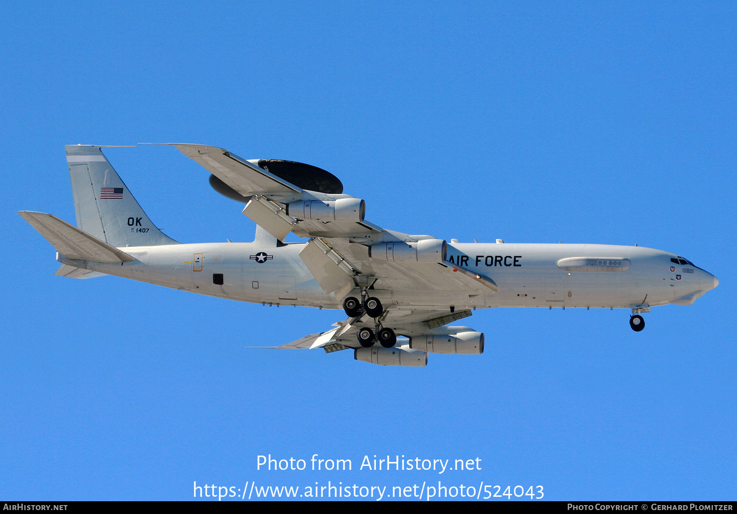 Aircraft Photo of 71-1407 | Boeing E-3B Sentry | USA - Air Force | AirHistory.net #524043