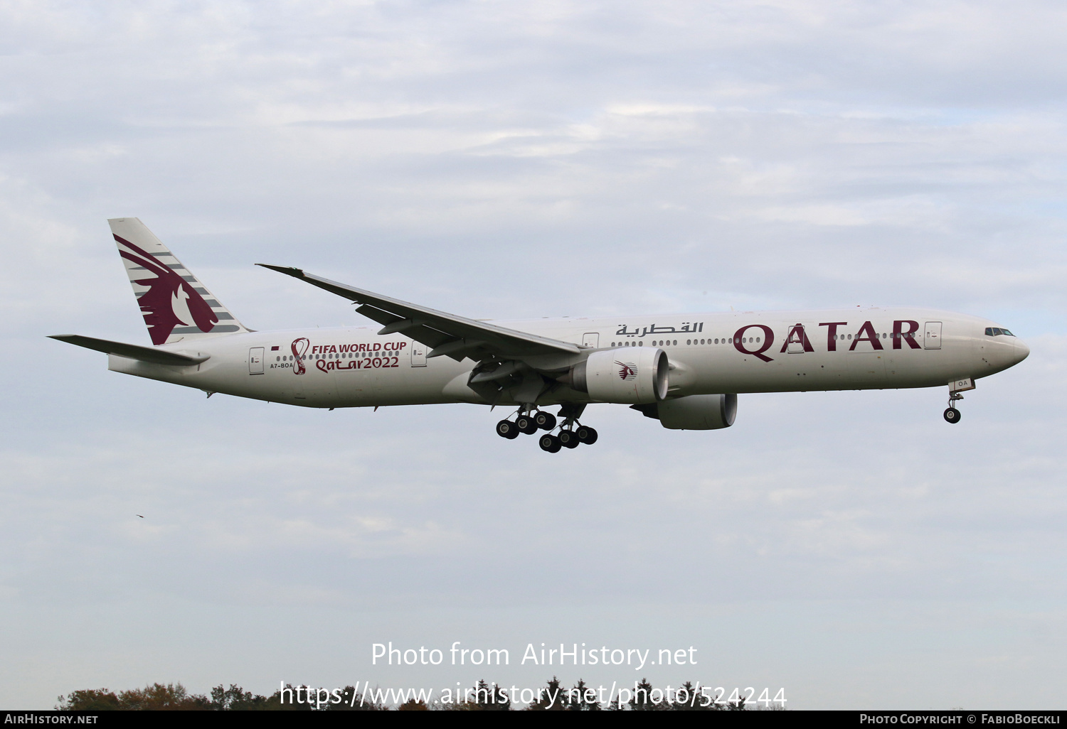 Aircraft Photo of A7-BOA | Boeing 777-367/ER | Qatar Airways | AirHistory.net #524244